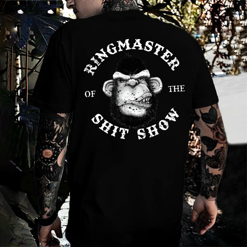 Monkey Ringmaster Of The Shit Show T-Shirt Meaningful Father's Day Gifts Monkey Ringmaster Of The Shit Show T-Shirt Meaningful Father's Day Gifts