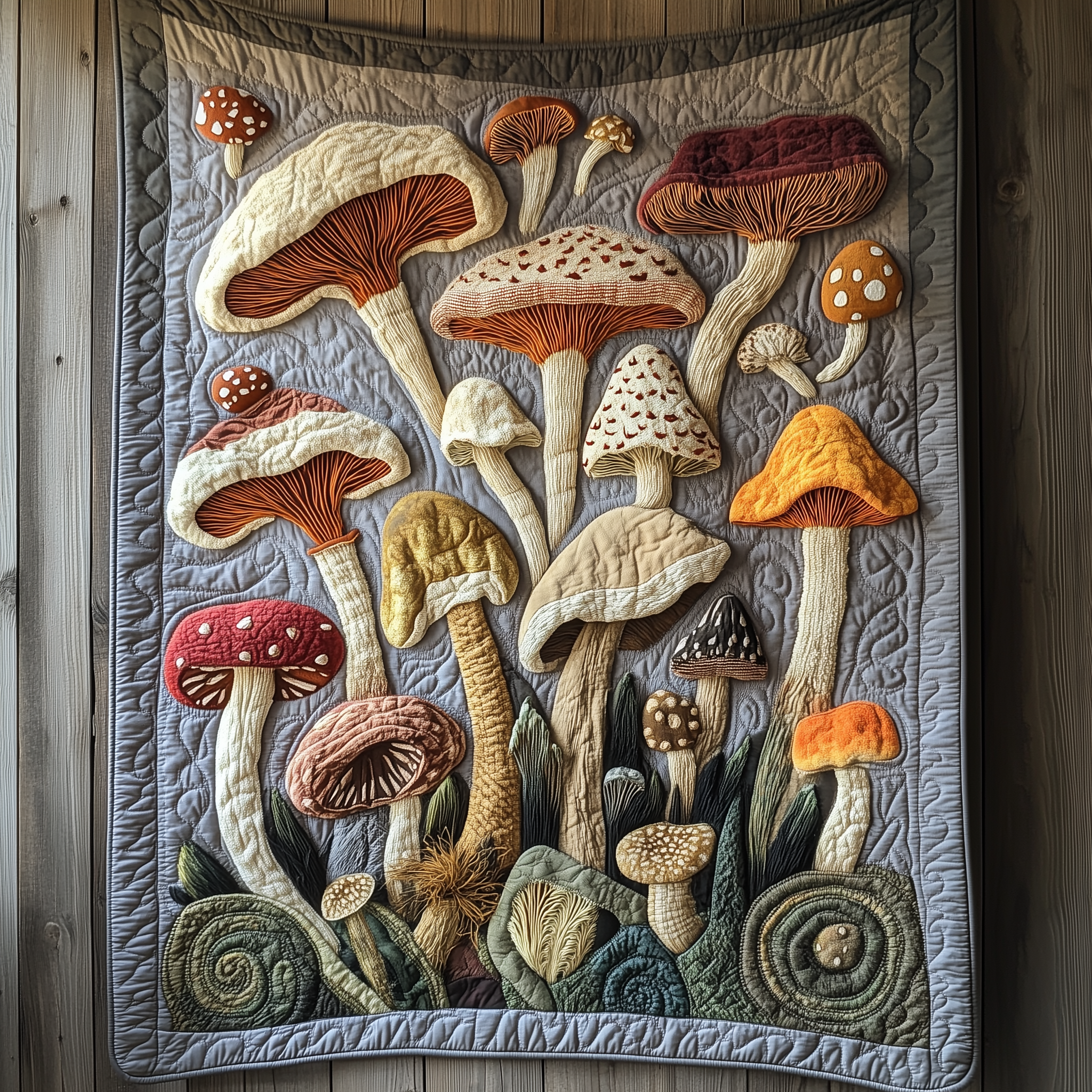 Mushroom Quilted Blanket Best Throw Blanket Cool Mushroom Gifts Mushroom Quilted Blanket Best Throw Blanket Cool Mushroom Gifts
