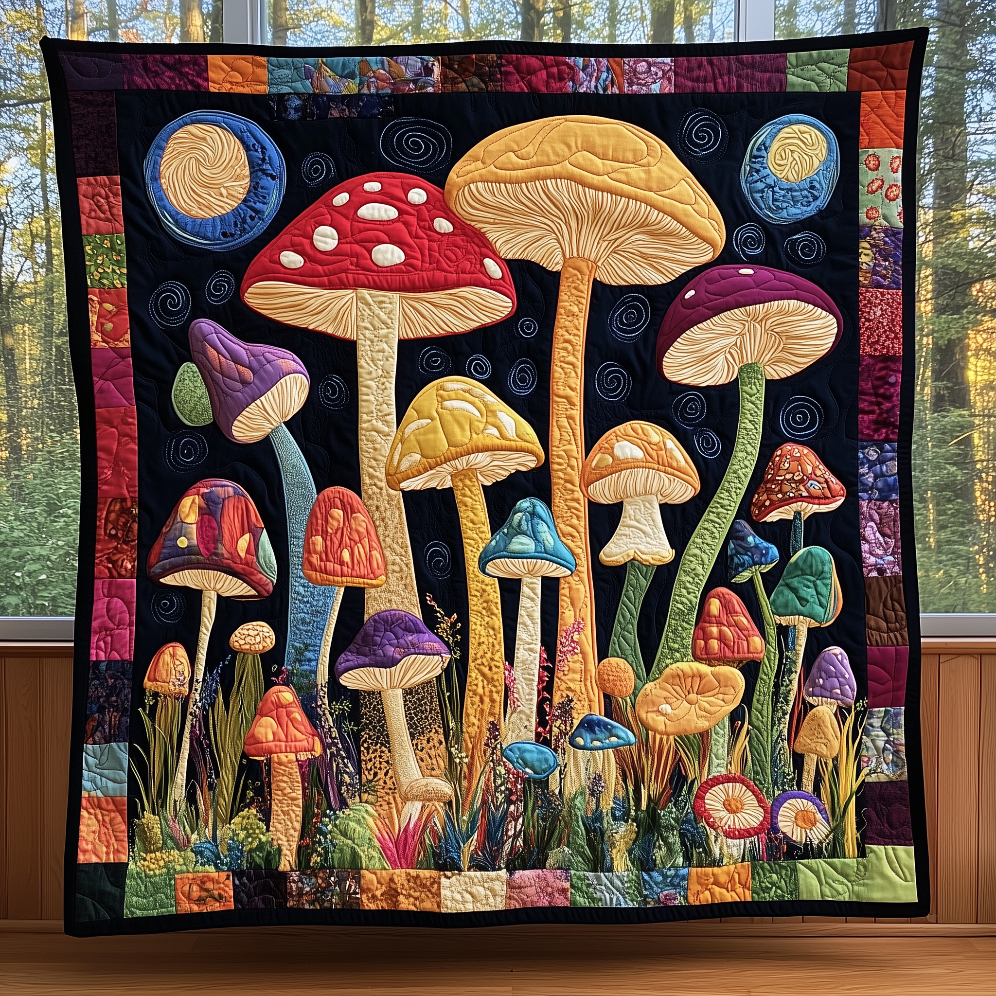 Mushroom Quilted Blanket Best Throw Blanket Mushroom Lover Gifts For Her Mushroom Quilted Blanket Best Throw Blanket Mushroom Lover Gifts For Her
