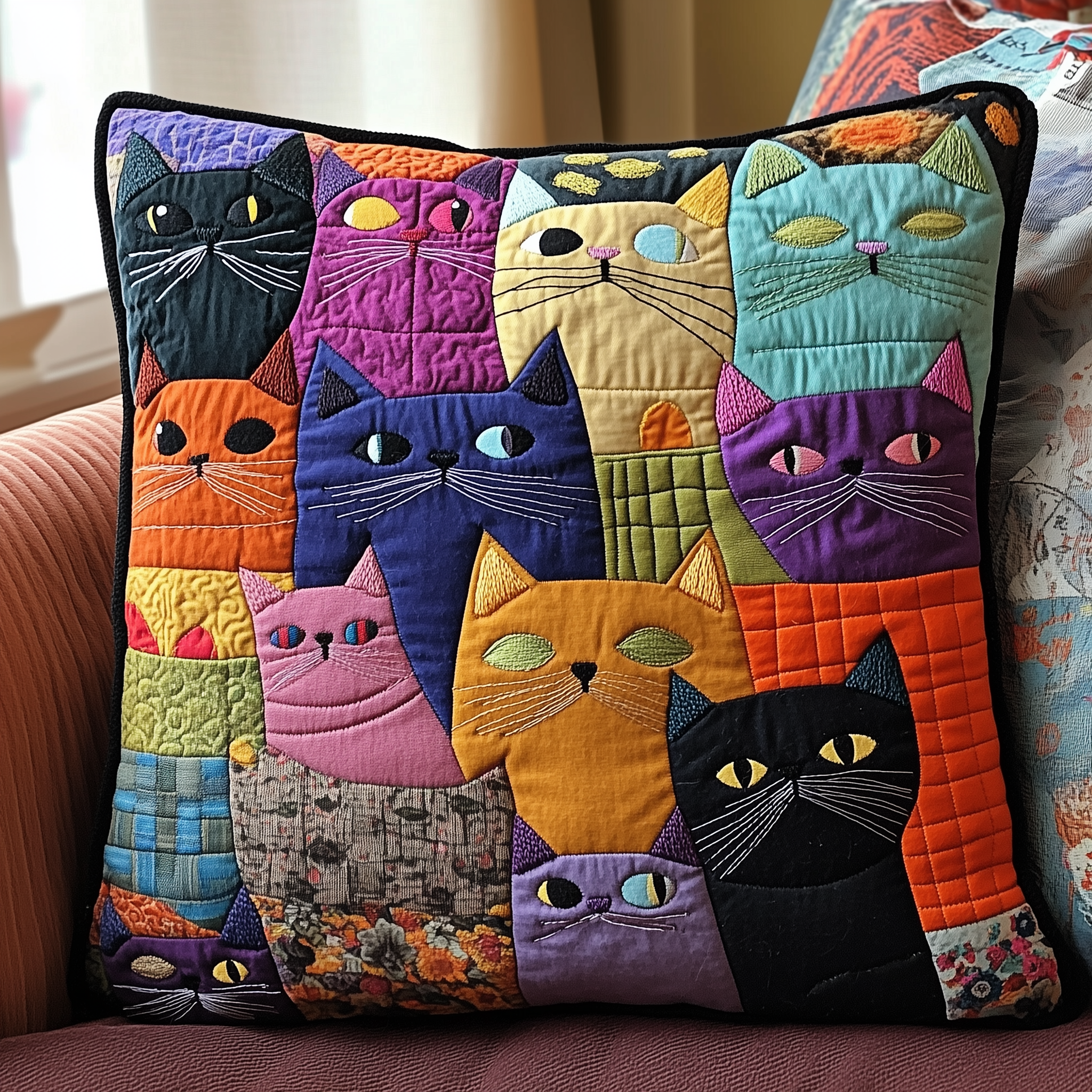Mystic Odd Cats Quilted Pillow Case Enjoy Restful Sleep with the Perfect Pillow Case Mystic Odd Cats Quilted Pillow Case Enjoy Restful Sleep with the Perfect Pillow Case