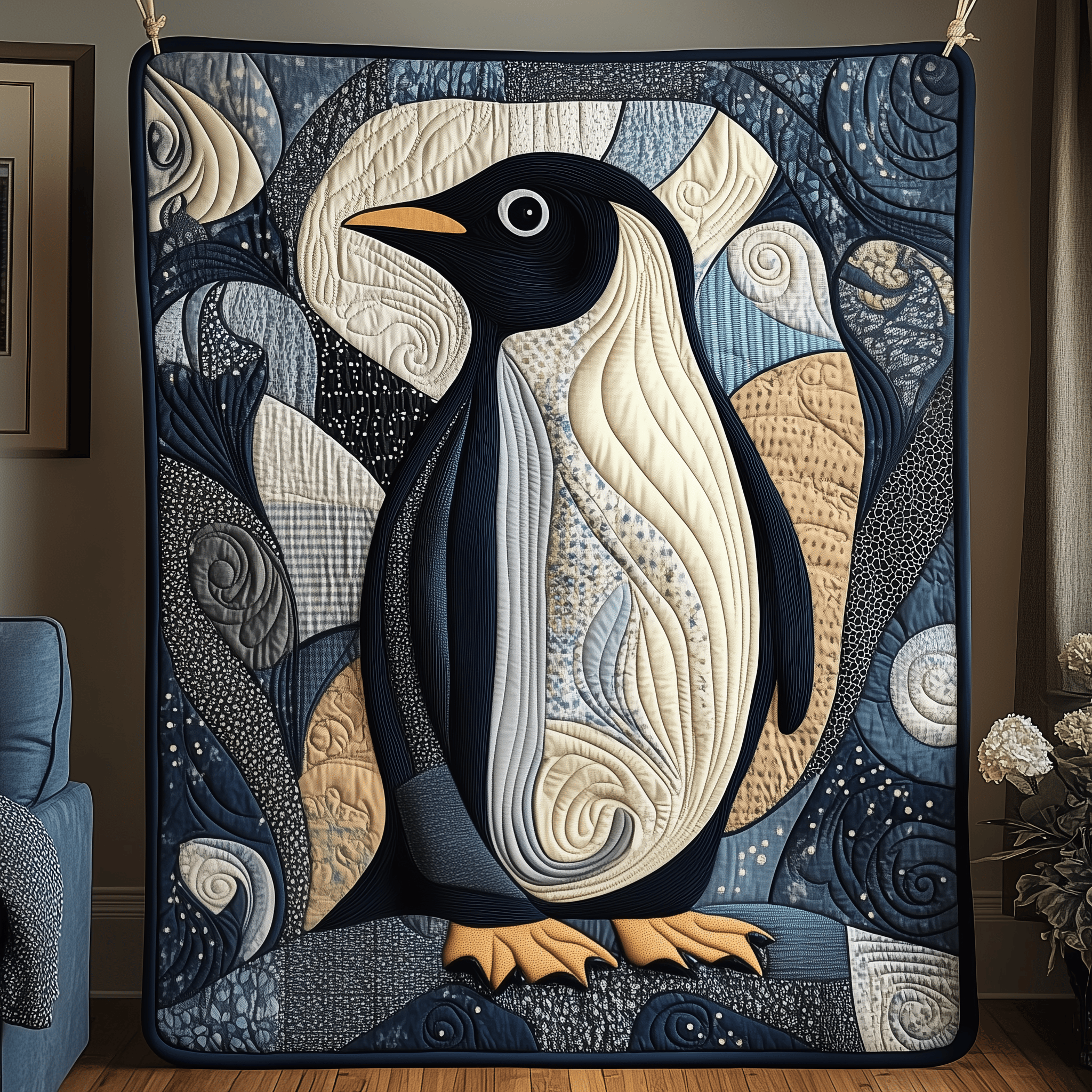 Mystique Penguin Quilted Blanket Feel Prepared for Any Occasion with a Versatile Blanket Mystique Penguin Quilted Blanket Feel Prepared for Any Occasion with a Versatile Blanket