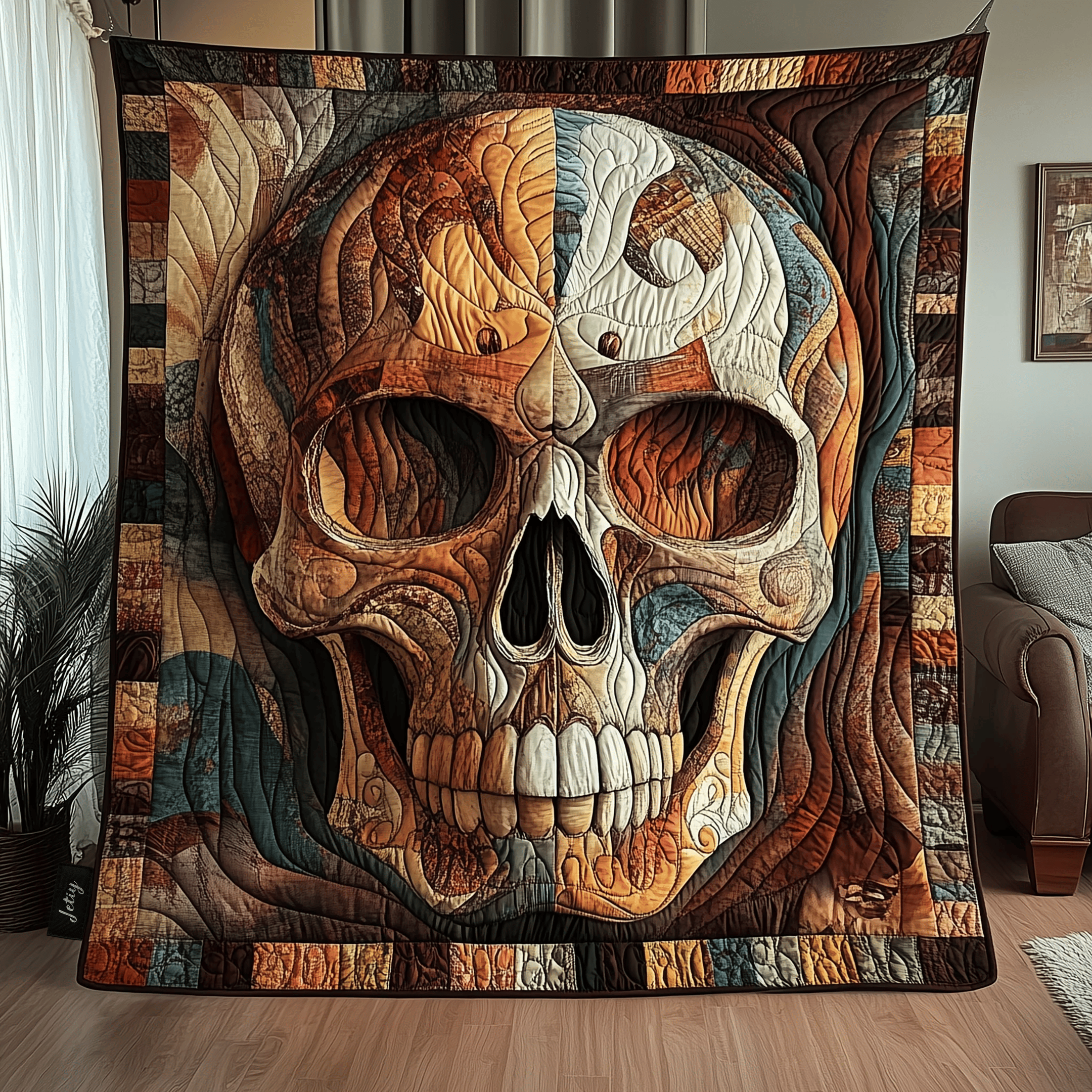 Mystique Solo Skull Quilted Blanket Feel Unique with a Blanket Made Just for You Mystique Solo Skull Quilted Blanket Feel Unique with a Blanket Made Just for You