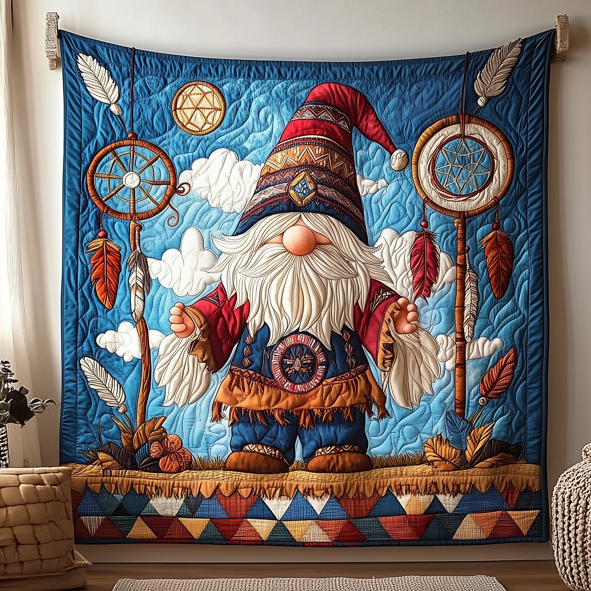 Native Gnome Quilted Blanket Throw Blankets For Couch Gifts To Daughter From Mom Native Gnome Quilted Blanket Throw Blankets For Couch Gifts To Daughter From Mom