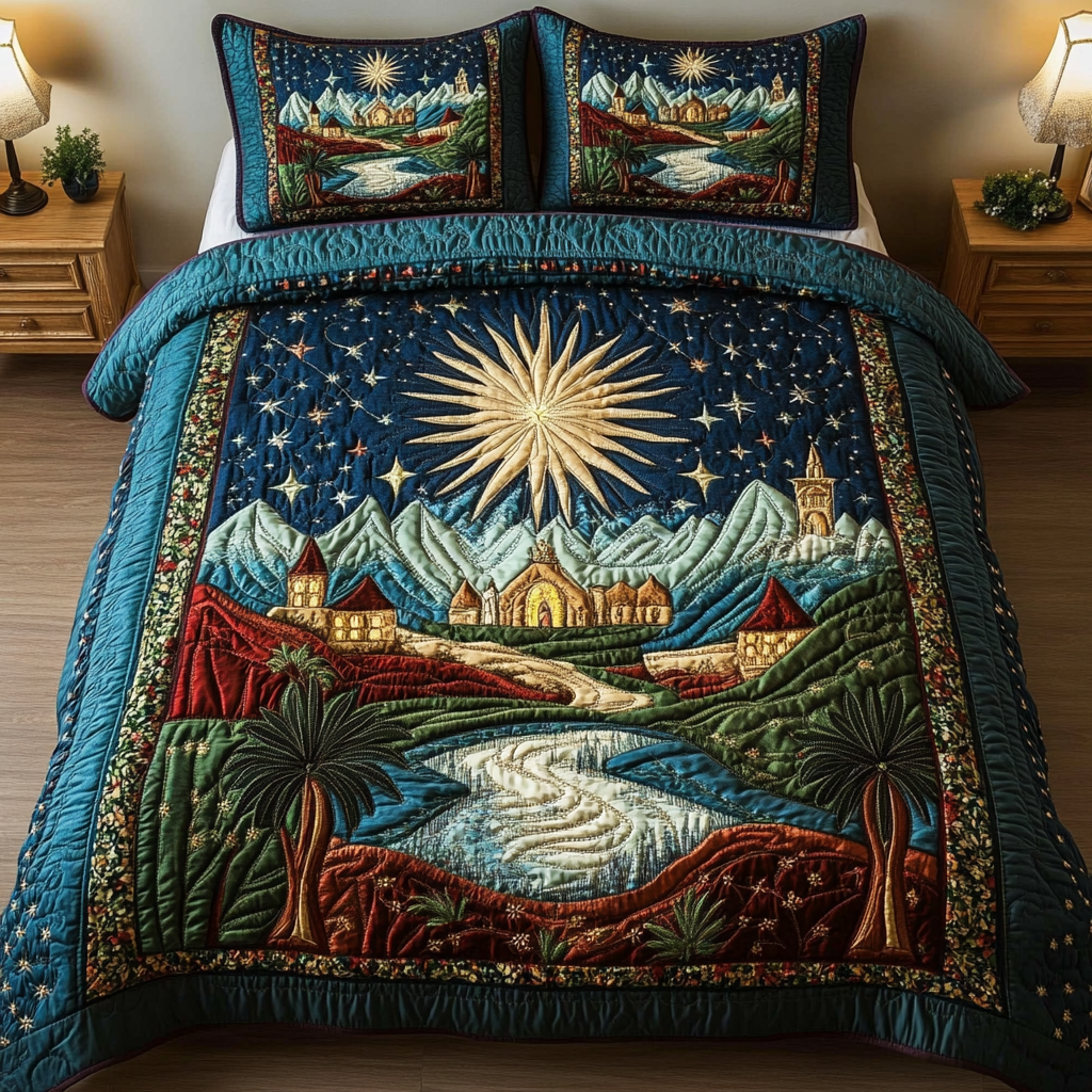 Nativity Night Quilted Bedding Set Secret Santa Gift Ideas Nativity Night Quilted Bedding Set Secret Santa Gift Ideas