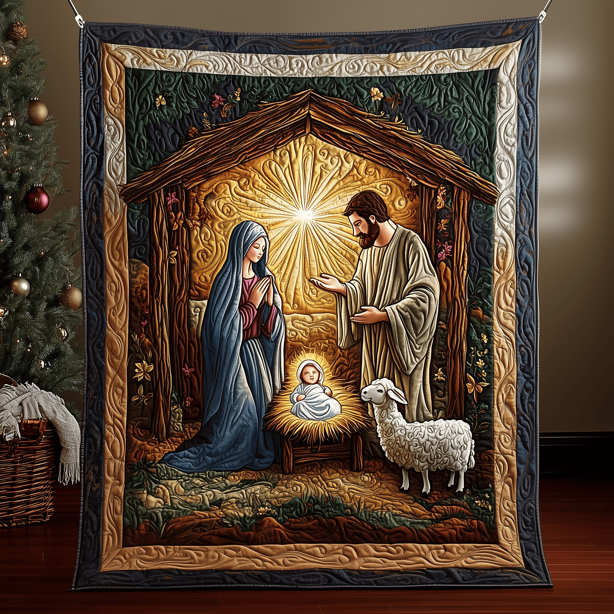 Nativity Quilted Blanket Perfect for All Seasons: A Blanket You'll Always Need Nativity Quilted Blanket Perfect for All Seasons: A Blanket You'll Always Need