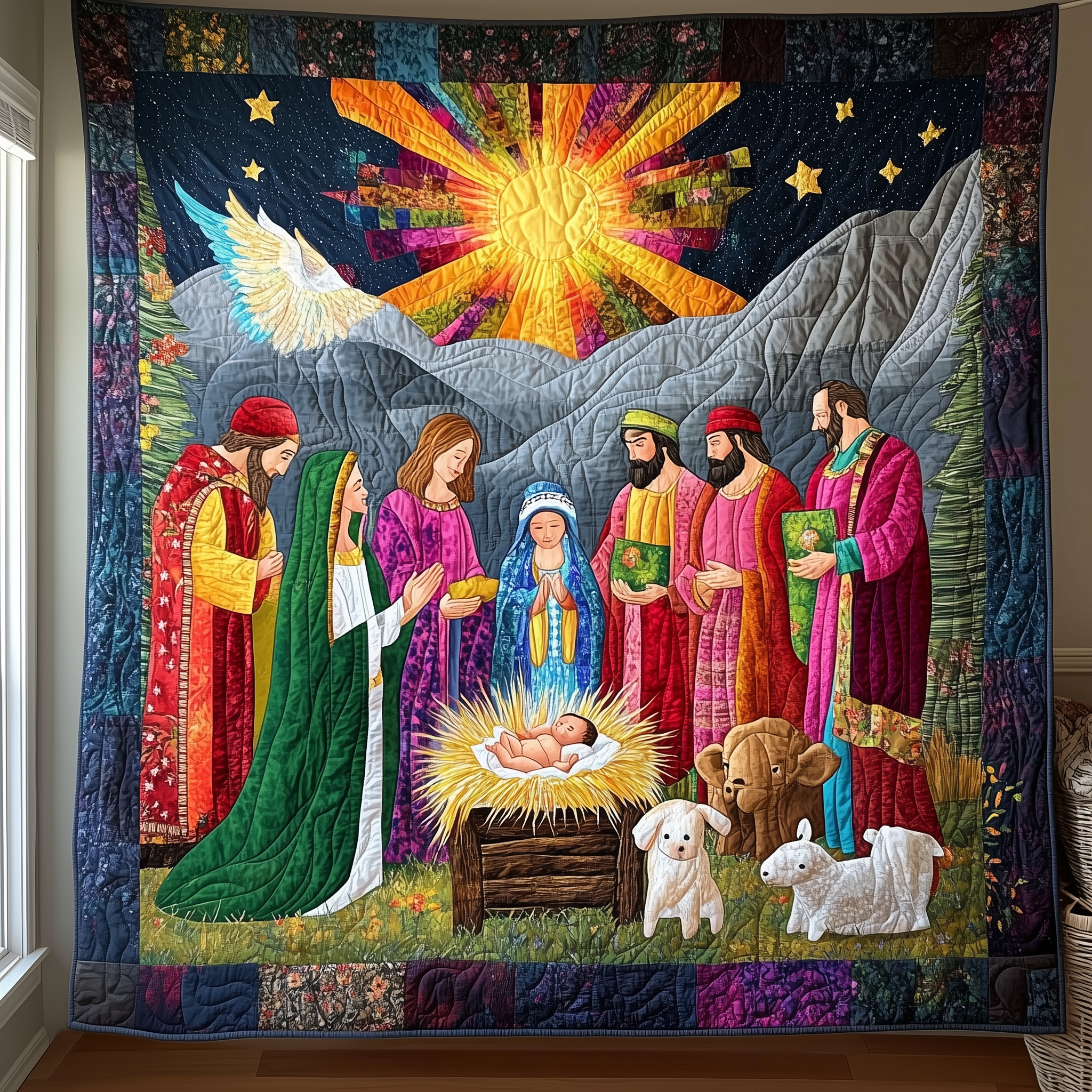 Nativity Scene Quilted Blanket Feel At Ease with a Blanket That's Perfectly Practical Nativity Scene Quilted Blanket Feel At Ease with a Blanket That's Perfectly Practical