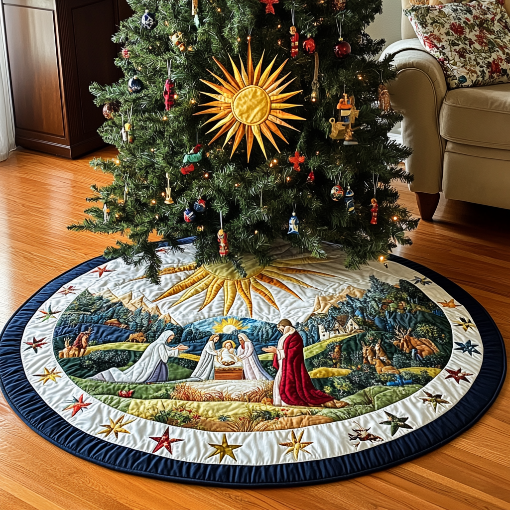 Nativity Scene Quilted Tree Skirt Celebrate Life's Little Moments with a Perfect Tree Skirt Nativity Scene Quilted Tree Skirt Celebrate Life's Little Moments with a Perfect Tree Skirt