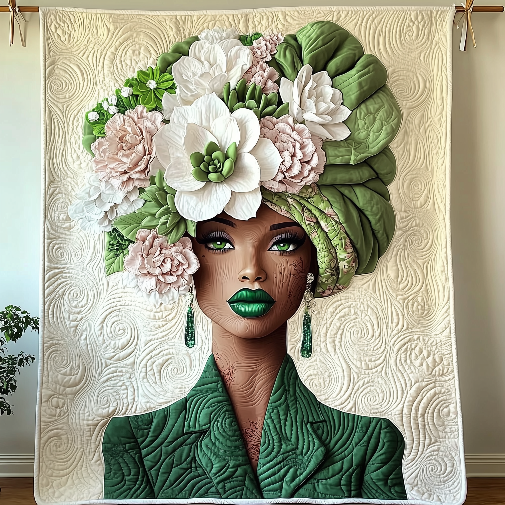 Natural Lady Quilted Blanket Unique Throw Blanket Item Merch African American Black History Month Gifts For Her Natural Lady Quilted Blanket Unique Throw Blanket Item Merch African American Black History Month Gifts For Her