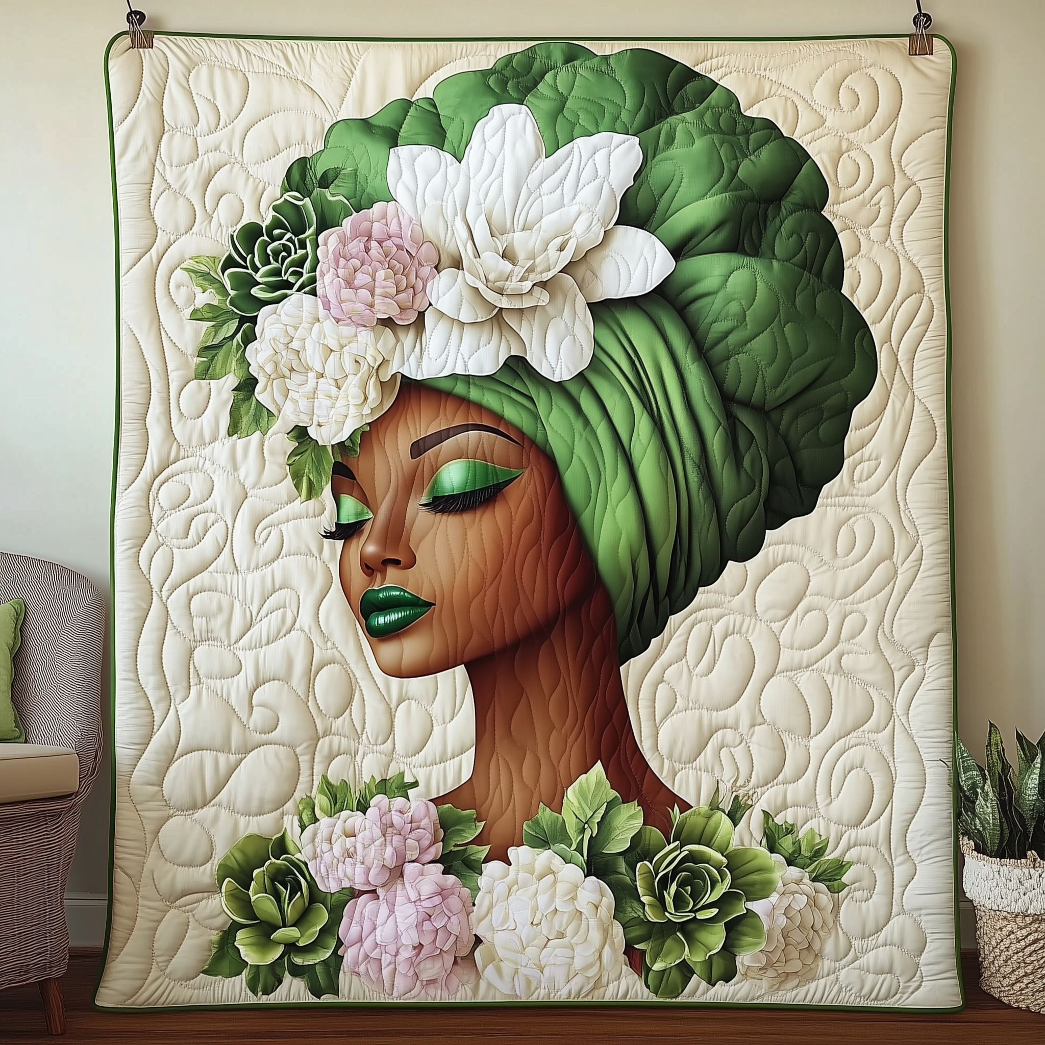 Natural Lady Quilted Blanket Unique Throw Blanket Item Merch African American Black History Month Gifts For Ladies Natural Lady Quilted Blanket Unique Throw Blanket Item Merch African American Black History Month Gifts For Ladies