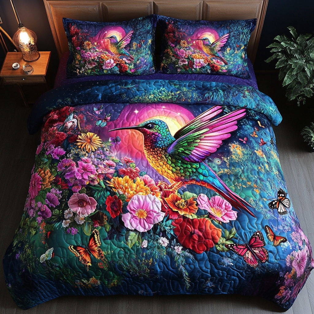 Nectar Dreams Quilted Bedding Set Hummingbird Gifts For Her Nectar Dreams Quilted Bedding Set Hummingbird Gifts For Her