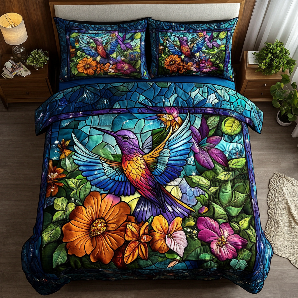 Nectar Seeker Quilted Bedding Set Unique Hummingbird Gifts Nectar Seeker Quilted Bedding Set Unique Hummingbird Gifts