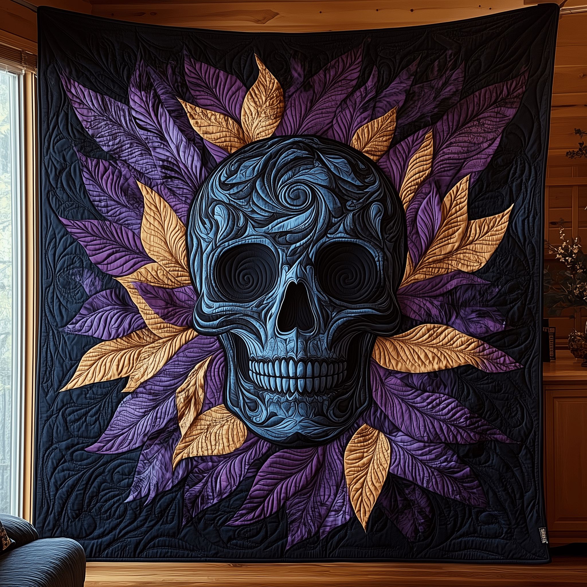 Nightbloom Skull Quilted Blanket Bring the Family Together with a Blanket Everyone Loves Nightbloom Skull Quilted Blanket Bring the Family Together with a Blanket Everyone Loves