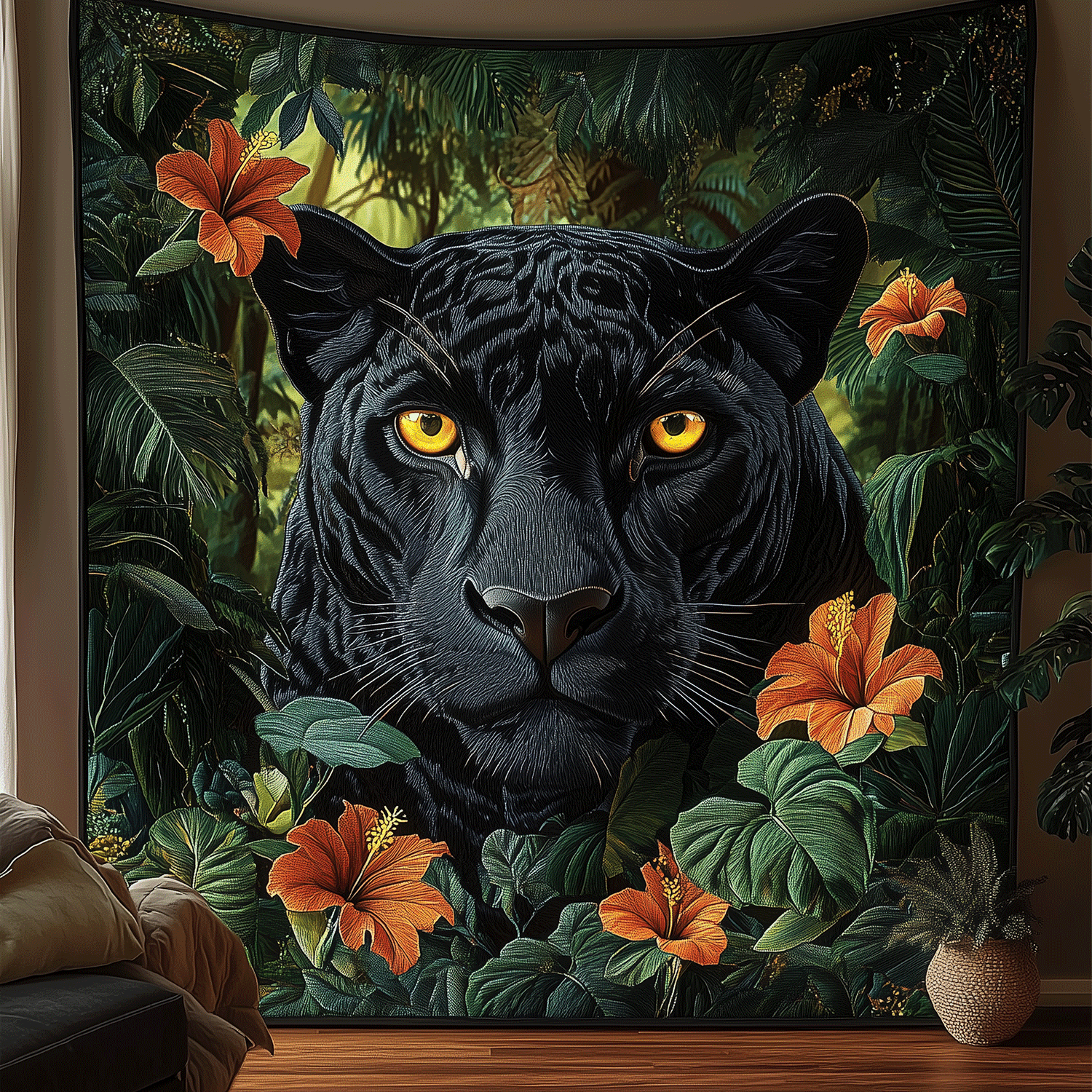 Nightfall Panther Quilted Blanket Mum And Daughter Gifts Nightfall Panther Quilted Blanket Mum And Daughter Gifts