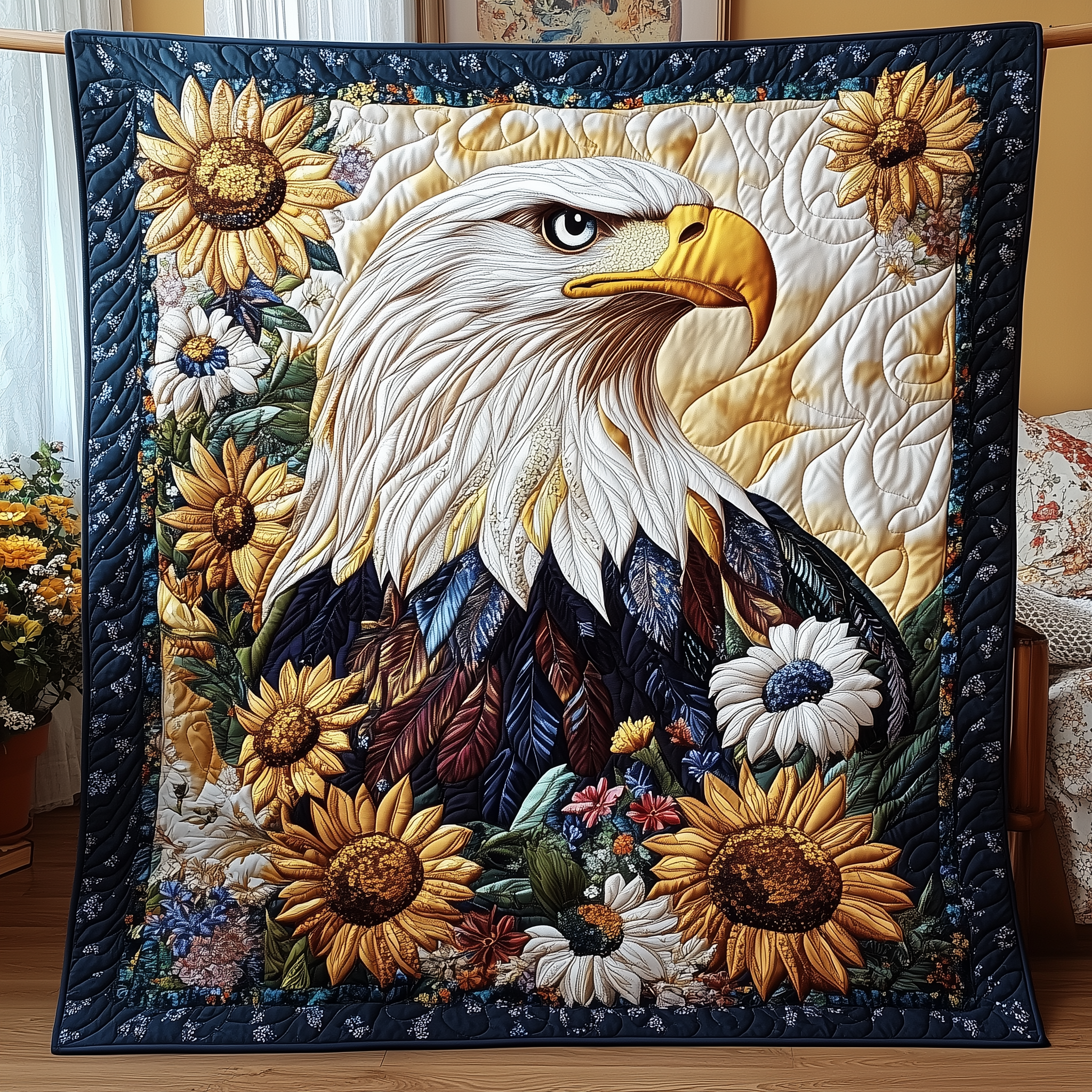 Noble American Eagle Quilted Blanket Feel Ready for Adventure with a Blanket That Travels Well Noble American Eagle Quilted Blanket Feel Ready for Adventure with a Blanket That Travels Well