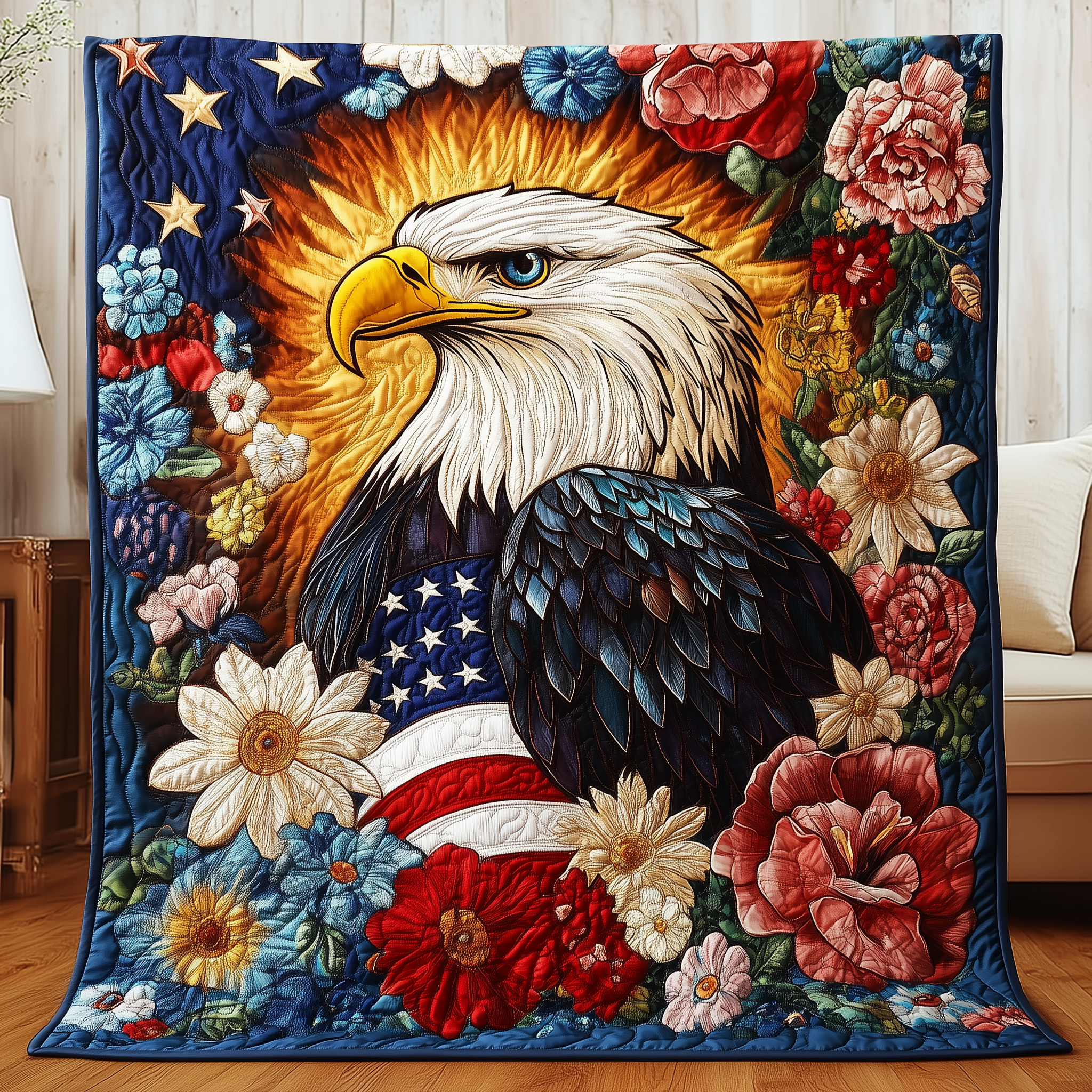 Noble American Eagle Quilted Blanket Perfect for All Seasons: A Blanket You'll Always Need Noble American Eagle Quilted Blanket Perfect for All Seasons: A Blanket You'll Always Need