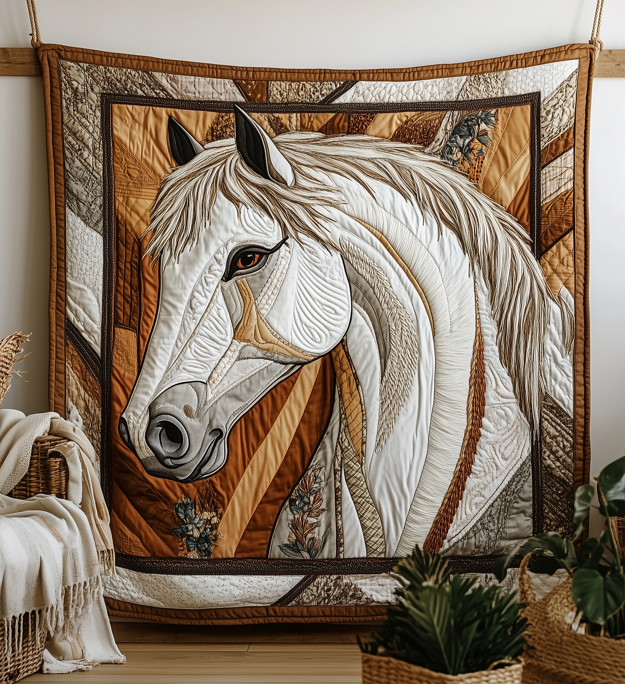 Noble Horse Quilted Blanket Cute Unique Blanket Item Merch Gift Ideas For Horse Lovers Noble Horse Quilted Blanket Cute Unique Blanket Item Merch Gift Ideas For Horse Lovers