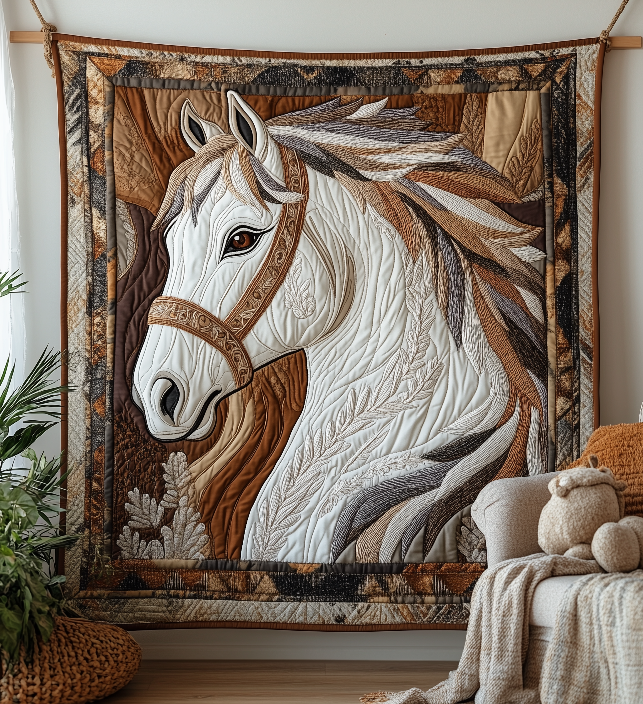 Noble Horse Quilted Blanket Cute Unique Blanket Item Merch Unique Gifts For Horse Lovers Noble Horse Quilted Blanket Cute Unique Blanket Item Merch Unique Gifts For Horse Lovers