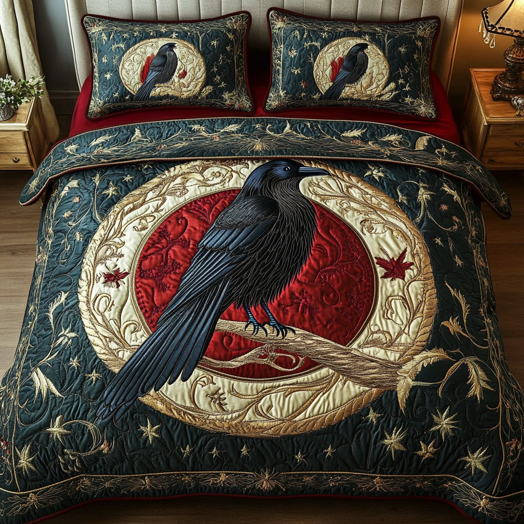 Nocturnal Grace Quilted Bedding Set Christmas Gifts For Couples Nocturnal Grace Quilted Bedding Set Christmas Gifts For Couples