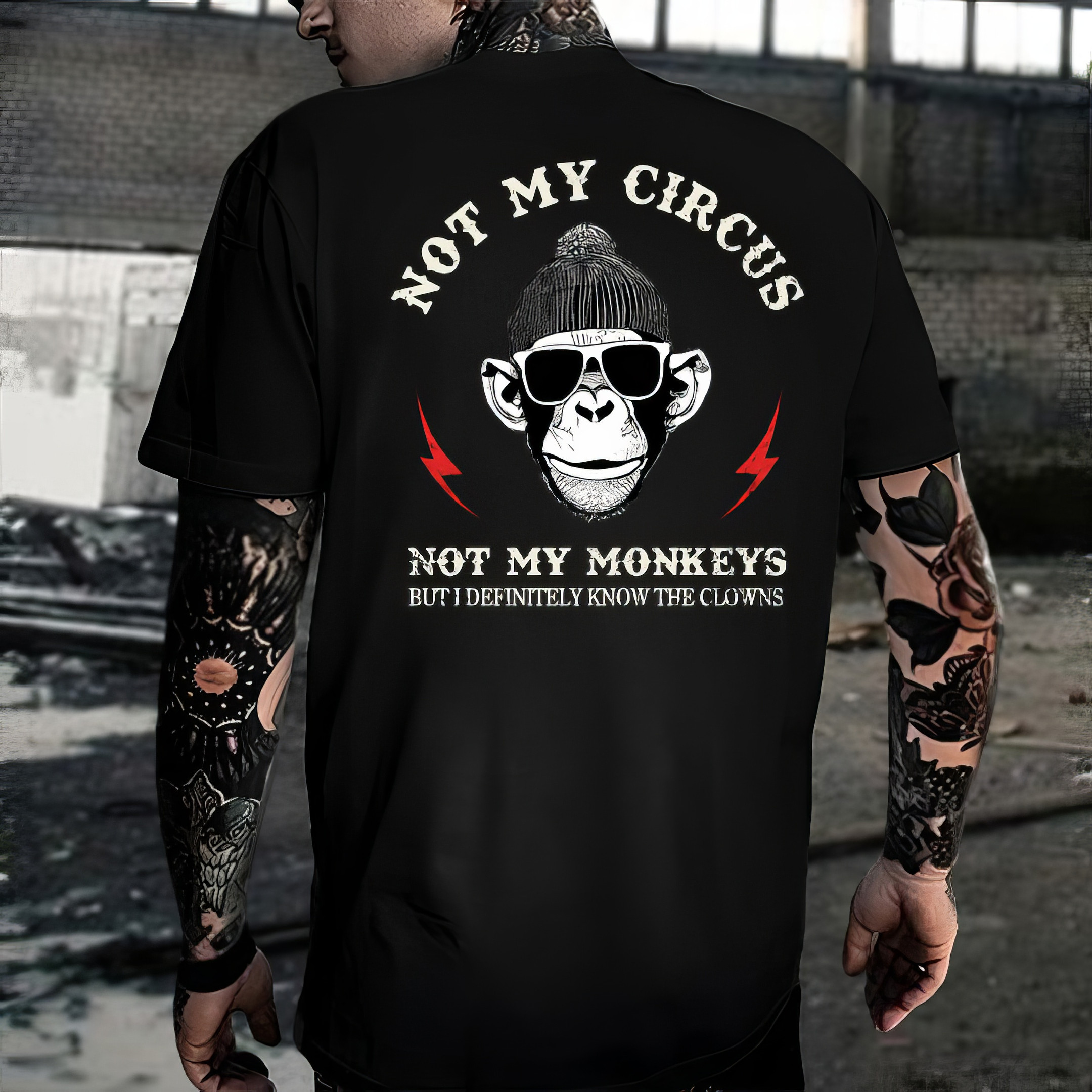 Not My Circus Not My Monkeys But I Know All The Clowns Sarcastic T-Shirt Dad Birthday Gifts Not My Circus Not My Monkeys But I Know All The Clowns Sarcastic T-Shirt Dad Birthday Gifts