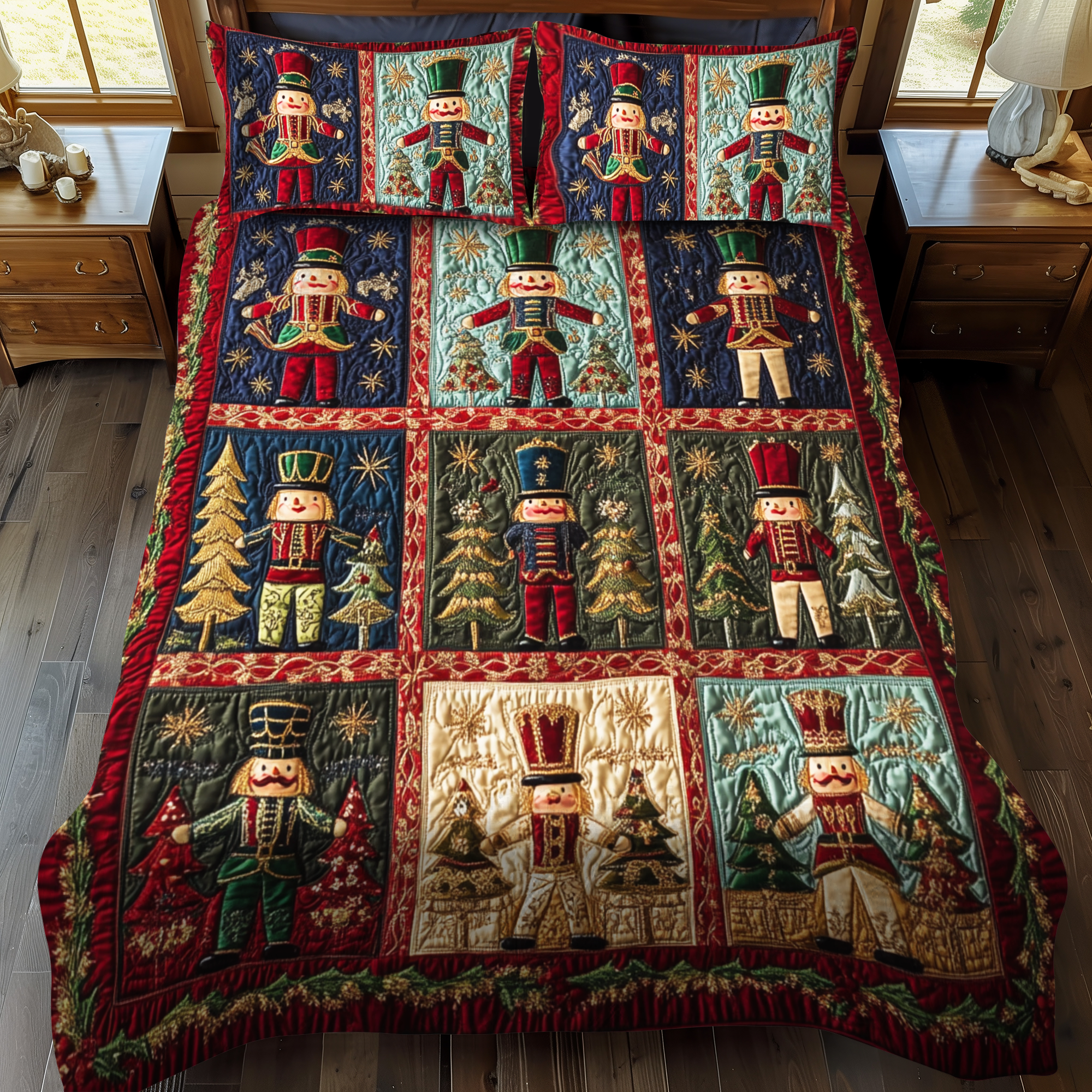 Nutcracker Nights Quilted Bedding Set Father Daughter Gifts Nutcracker Nights Quilted Bedding Set Father Daughter Gifts