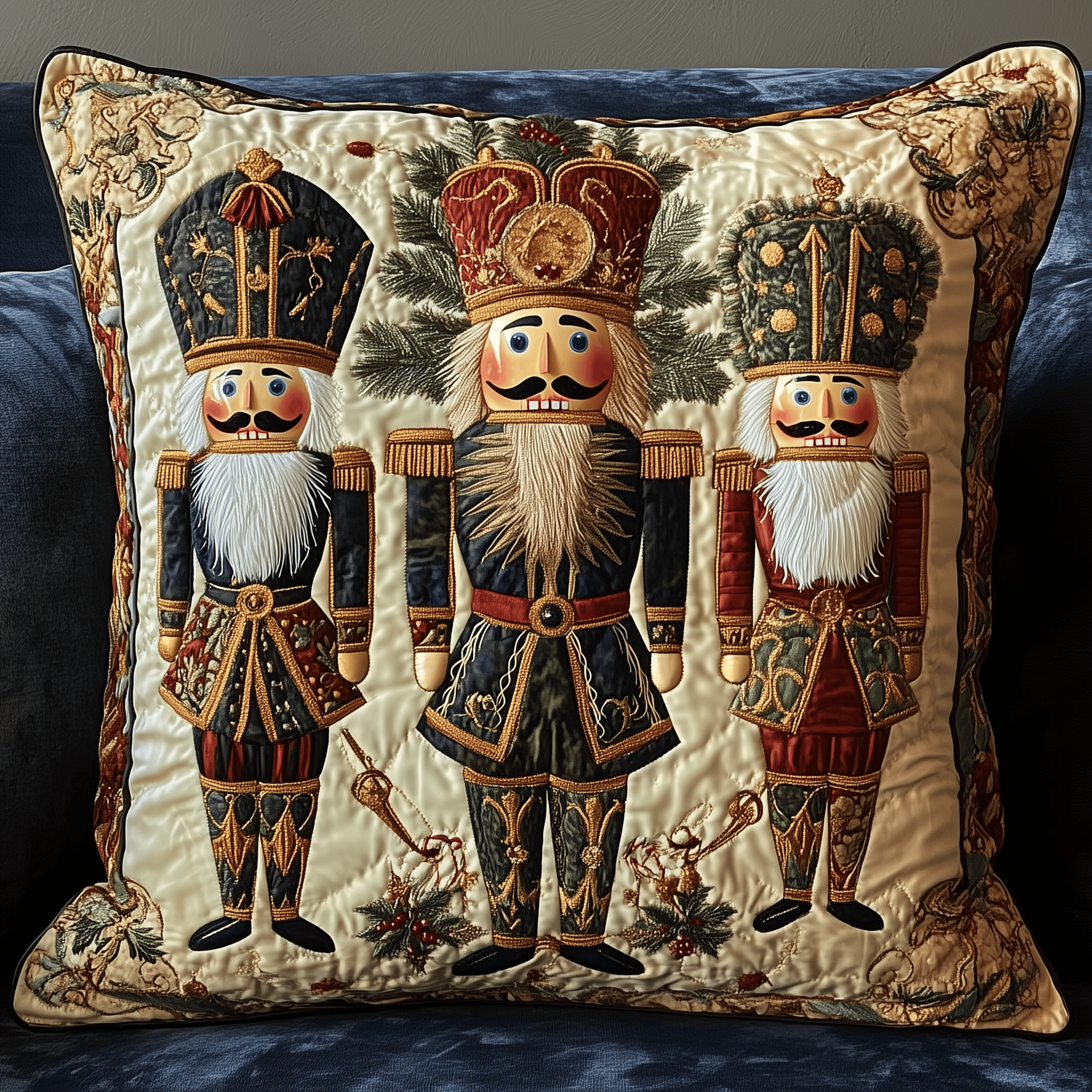 Nutcracker Quilted Pillow Case Feel the Comfort of Home with a Luxurious Pillow Case Nutcracker Quilted Pillow Case Feel the Comfort of Home with a Luxurious Pillow Case