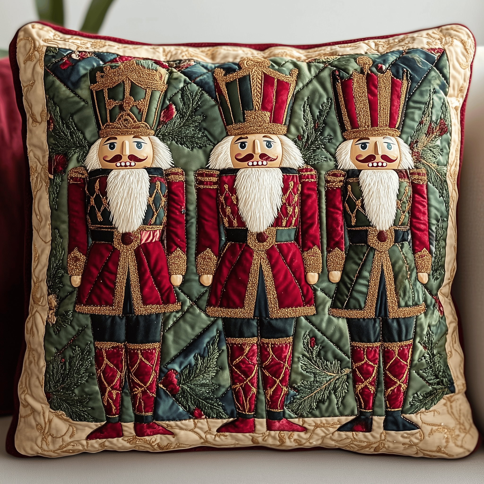 Nutcracker Quilted Pillow Case Sleep Soundly with a HighQuality Pillow Case Nutcracker Quilted Pillow Case Sleep Soundly with a HighQuality Pillow Case