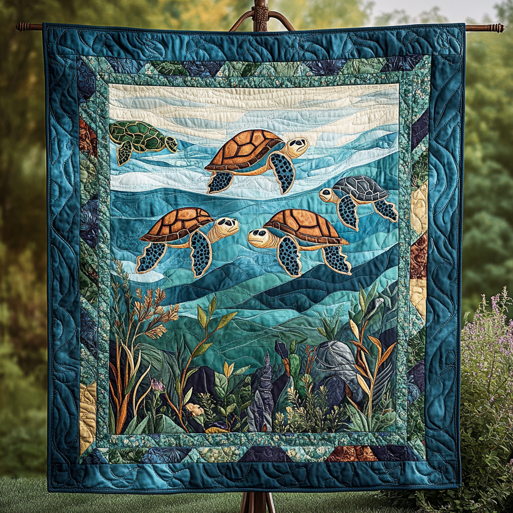 Ocean Keeper Quilted Blanket Gifts For An Ocean Lover Ocean Keeper Quilted Blanket Gifts For An Ocean Lover