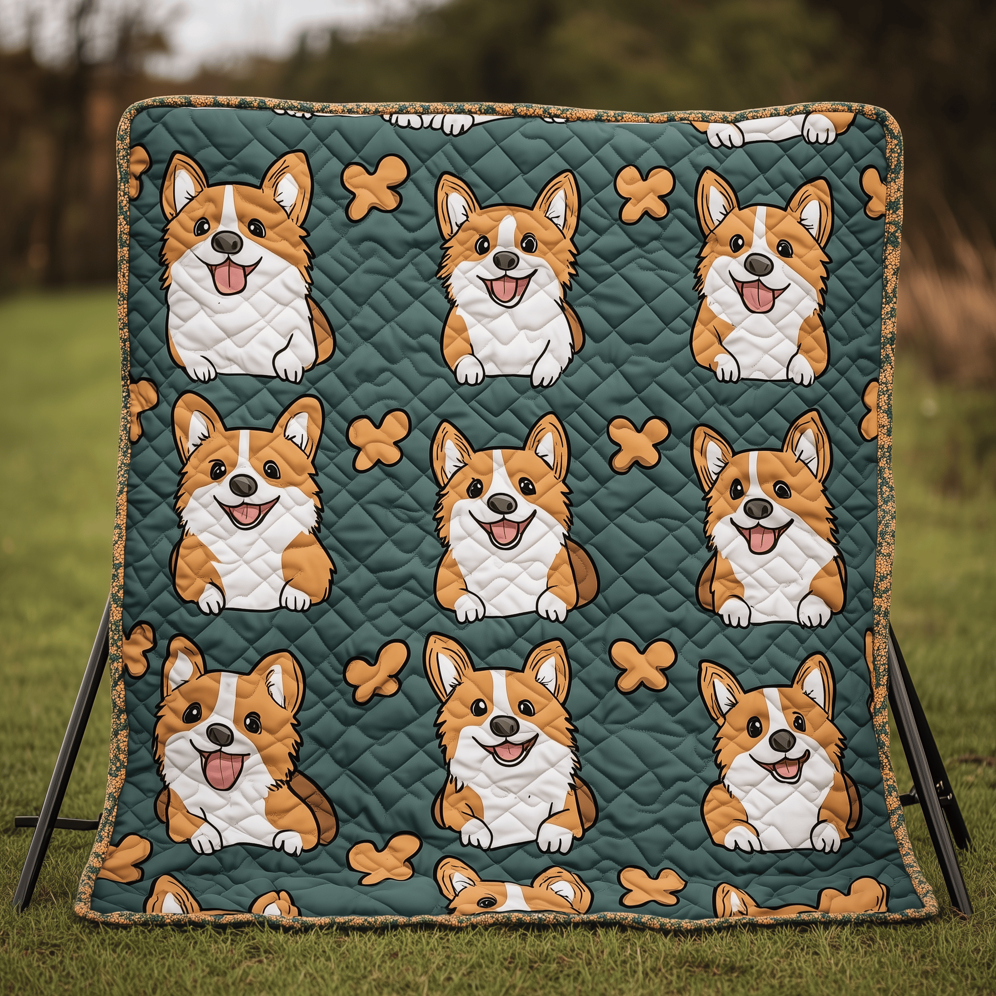 Our Corgi Quilted Blanket Feel the Joy of Togetherness with Our Cozy Blanket Our Corgi Quilted Blanket Feel the Joy of Togetherness with Our Cozy Blanket