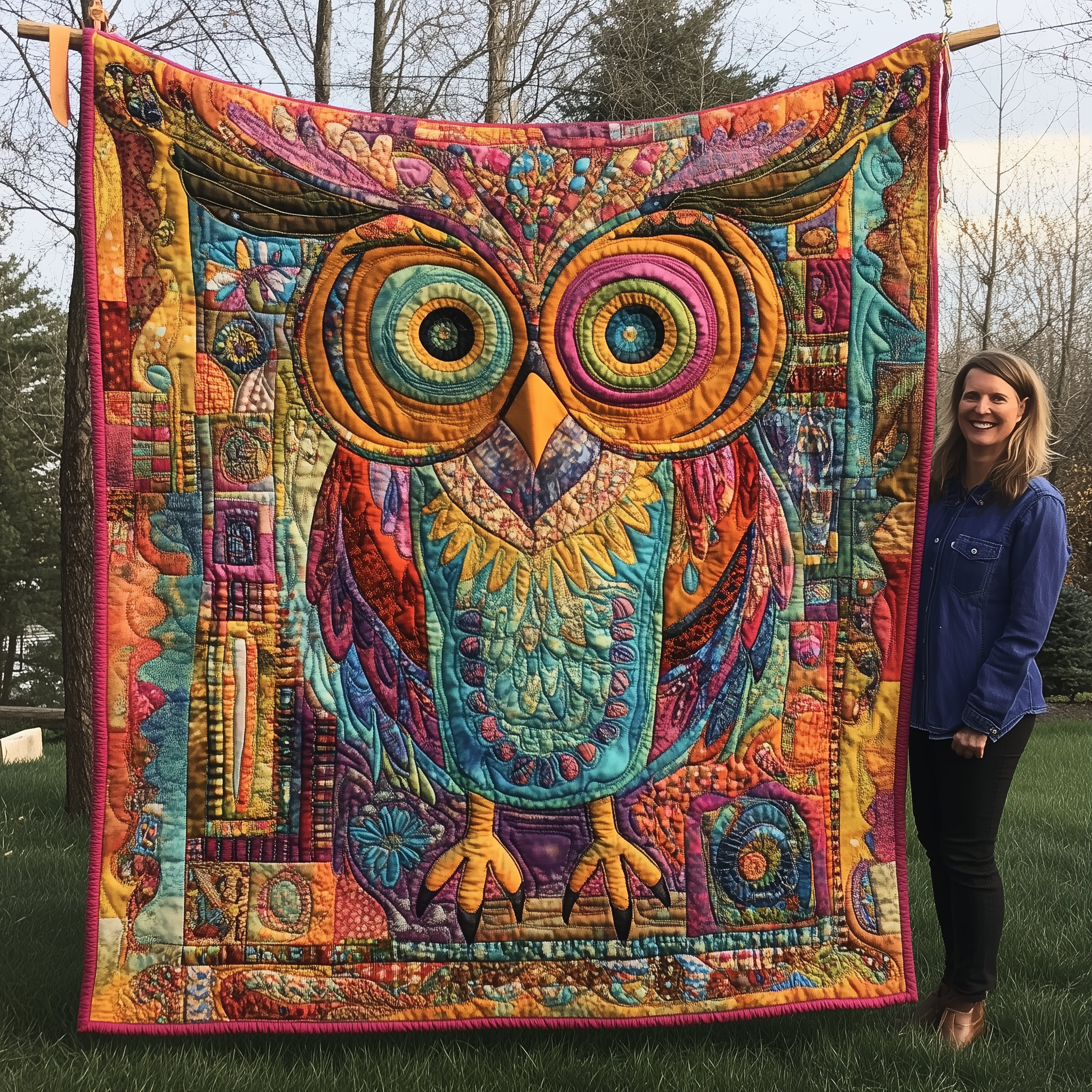 Owl Quilted Blanket Throw Blankets For Couch Best Owl Gifts Owl Quilted Blanket Throw Blankets For Couch Best Owl Gifts