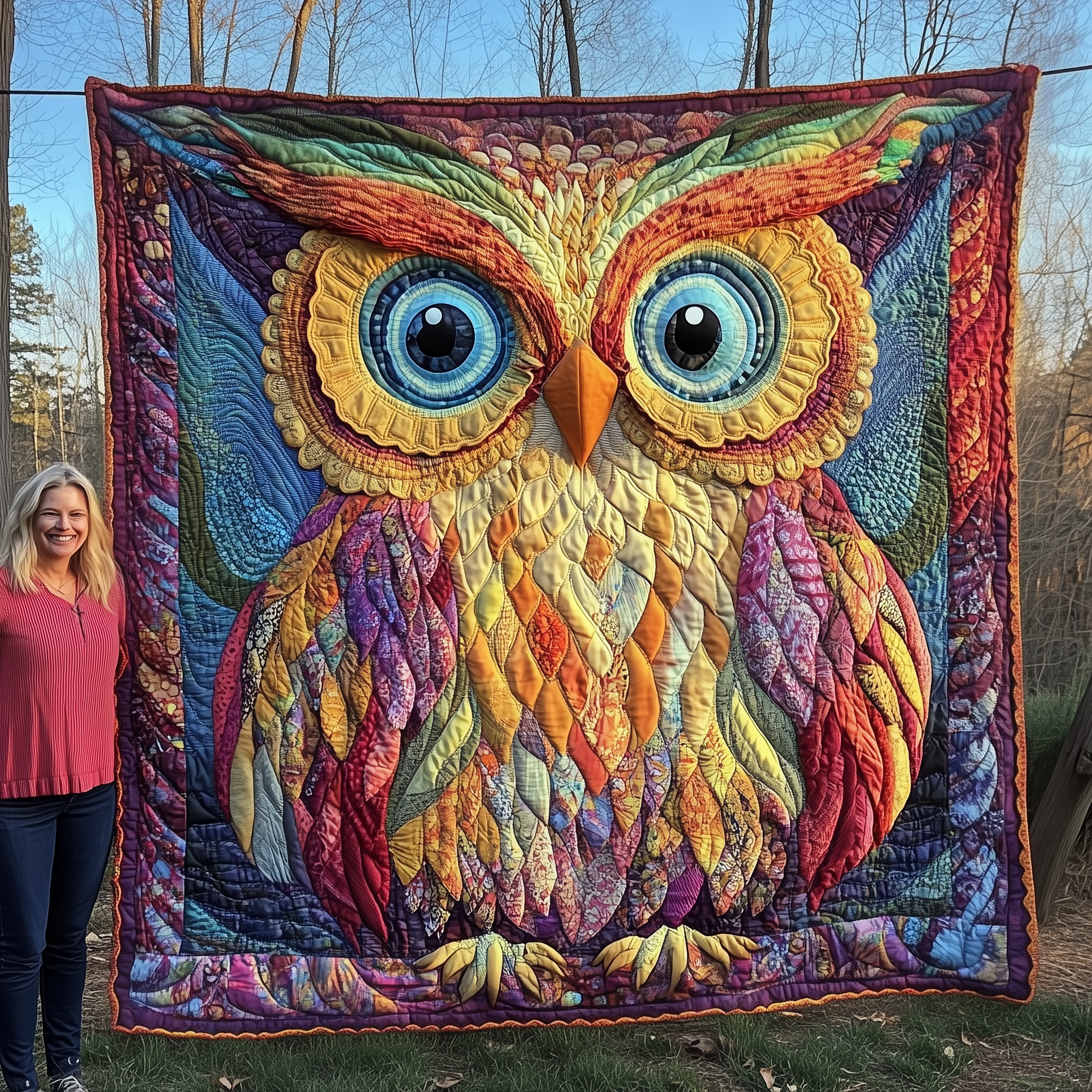 Owl Quilted Blanket Throw Blankets For Couch Owl Christmas Presents Owl Quilted Blanket Throw Blankets For Couch Owl Christmas Presents