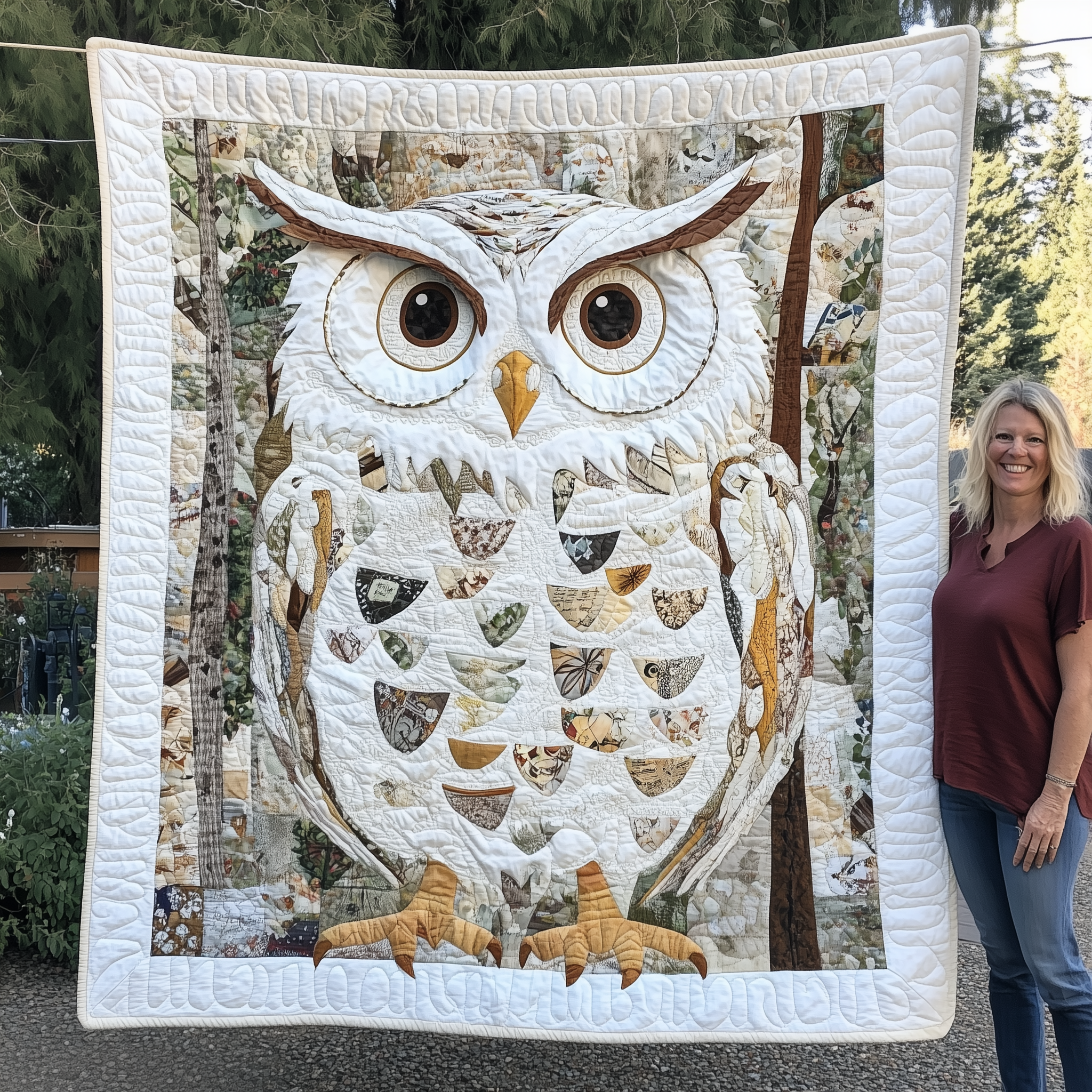 Owl Quilted Blanket Throw Blankets For Couch Owl Gifts For Mom Owl Quilted Blanket Throw Blankets For Couch Owl Gifts For Mom