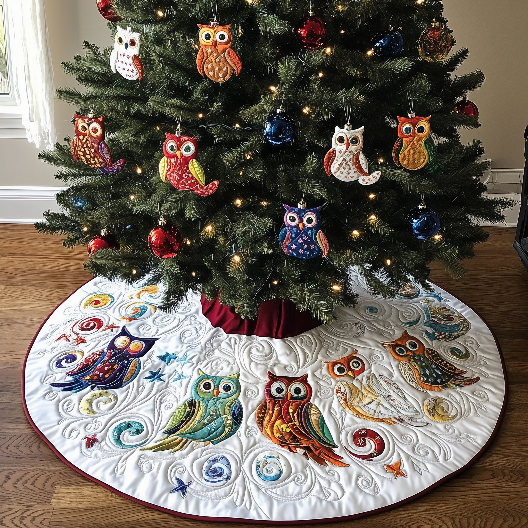 Owls Quilted Tree Skirt Wrap Your Holidays in Comfort with the Right Tree Skirt Owls Quilted Tree Skirt Wrap Your Holidays in Comfort with the Right Tree Skirt