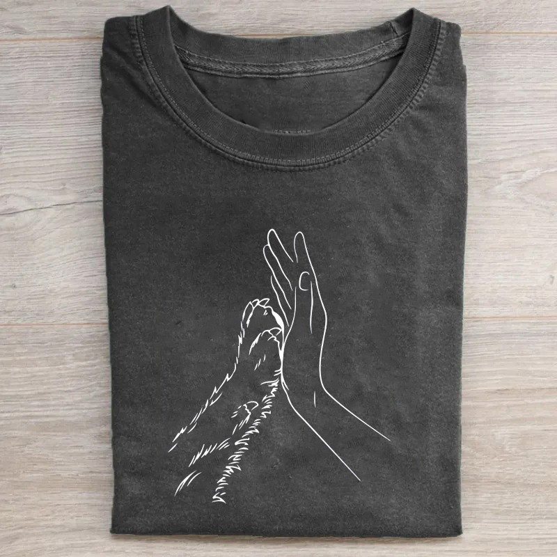 Paw And Hand T-Shirt Dog Lovers Cute Shirt Creative Mother'S Day Gifts Paw And Hand T-Shirt Dog Lovers Cute Shirt Creative Mother'S Day Gifts
