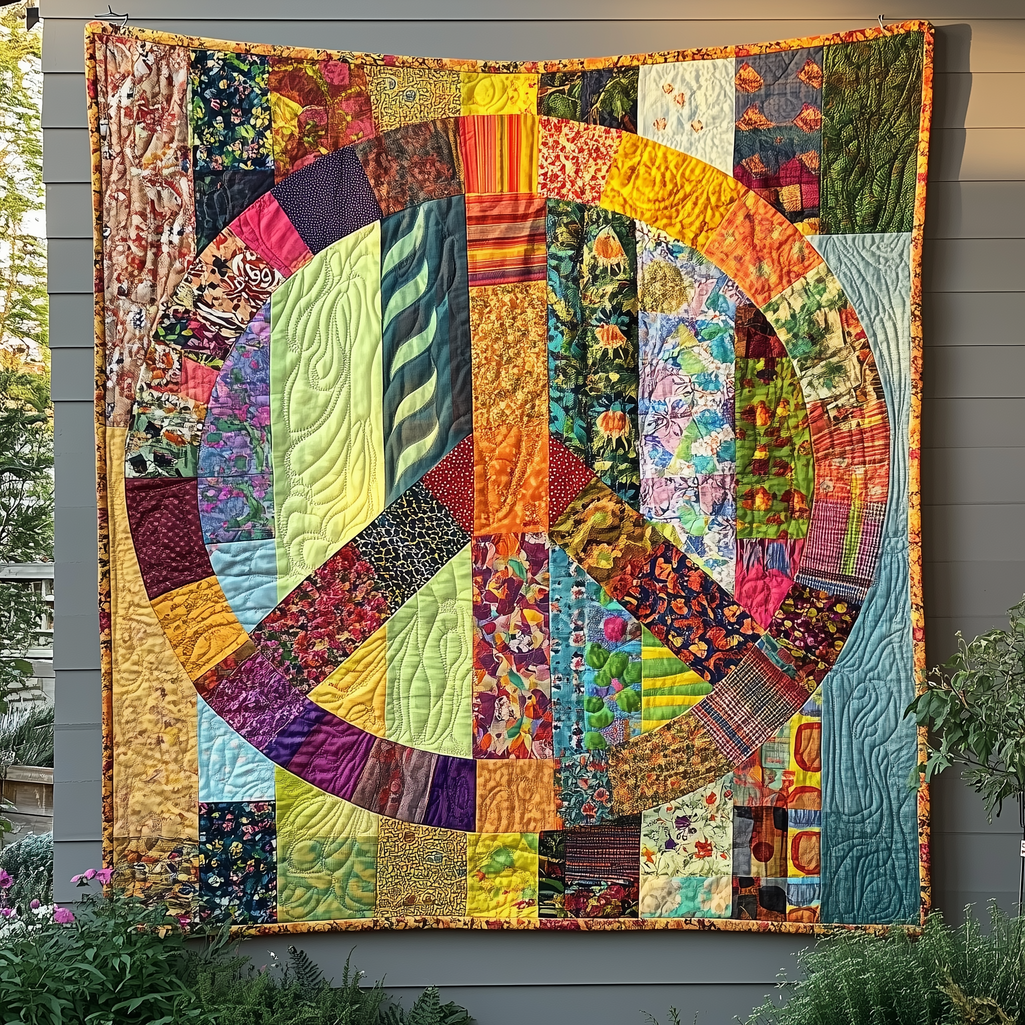 Peace Sign Quilted Blanket Sofa Throw Blanket Items 1St Mothers Day Gifts Peace Sign Quilted Blanket Sofa Throw Blanket Items 1St Mothers Day Gifts