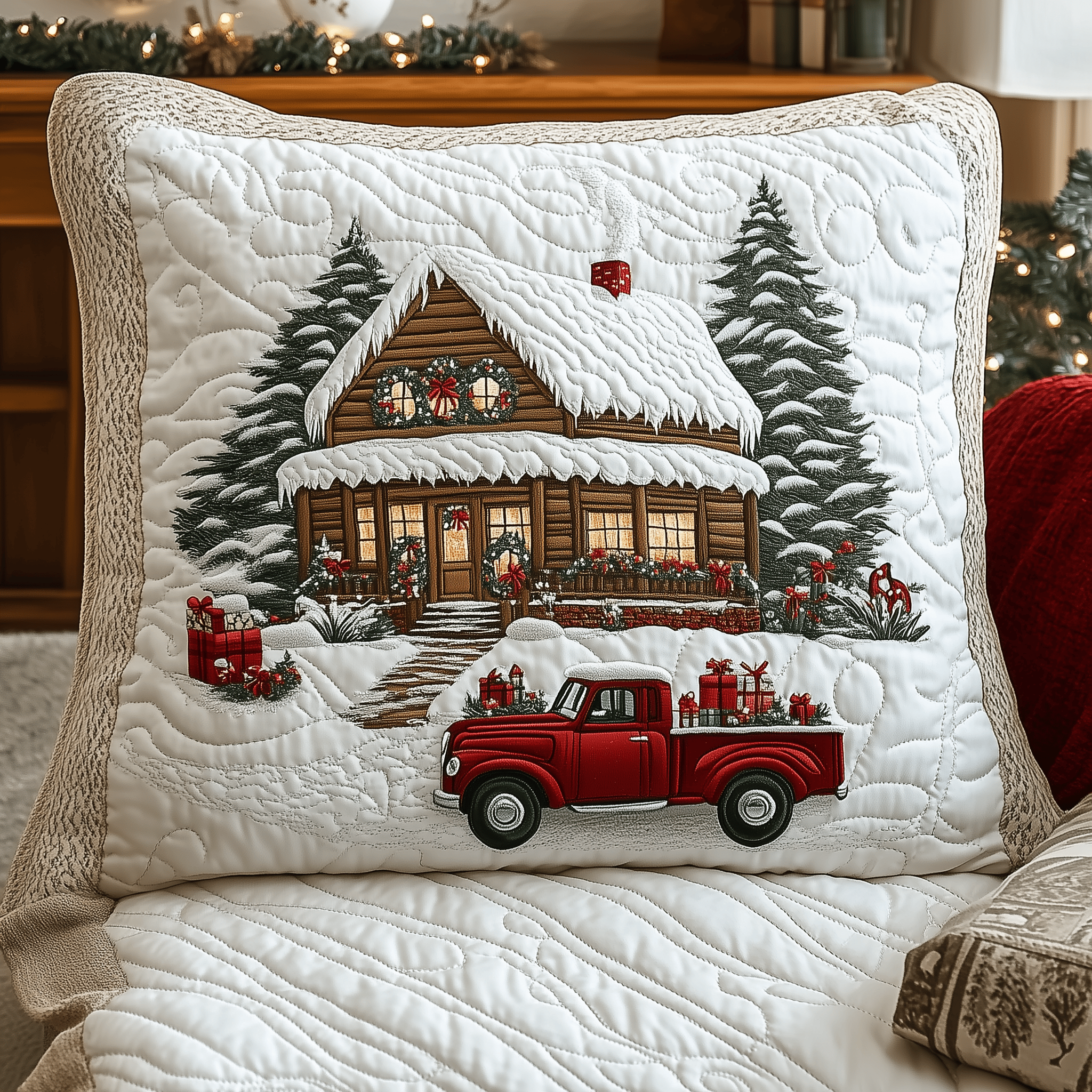 Peaceful Snow Cabin Quilted Pillow Case Dream Big with Pillow Cases That Feel Like a Hug Peaceful Snow Cabin Quilted Pillow Case Dream Big with Pillow Cases That Feel Like a Hug