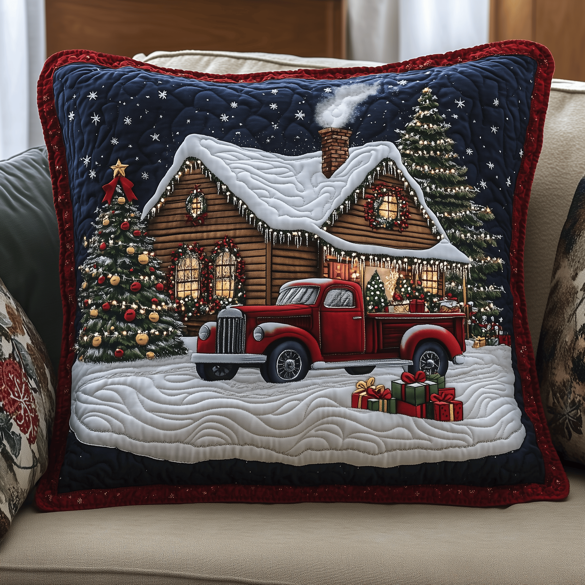 Peaceful Snow Cabin Quilted Pillow Case Wake Up Happy with Pillow Cases That Feel Like Luxury Peaceful Snow Cabin Quilted Pillow Case Wake Up Happy with Pillow Cases That Feel Like Luxury