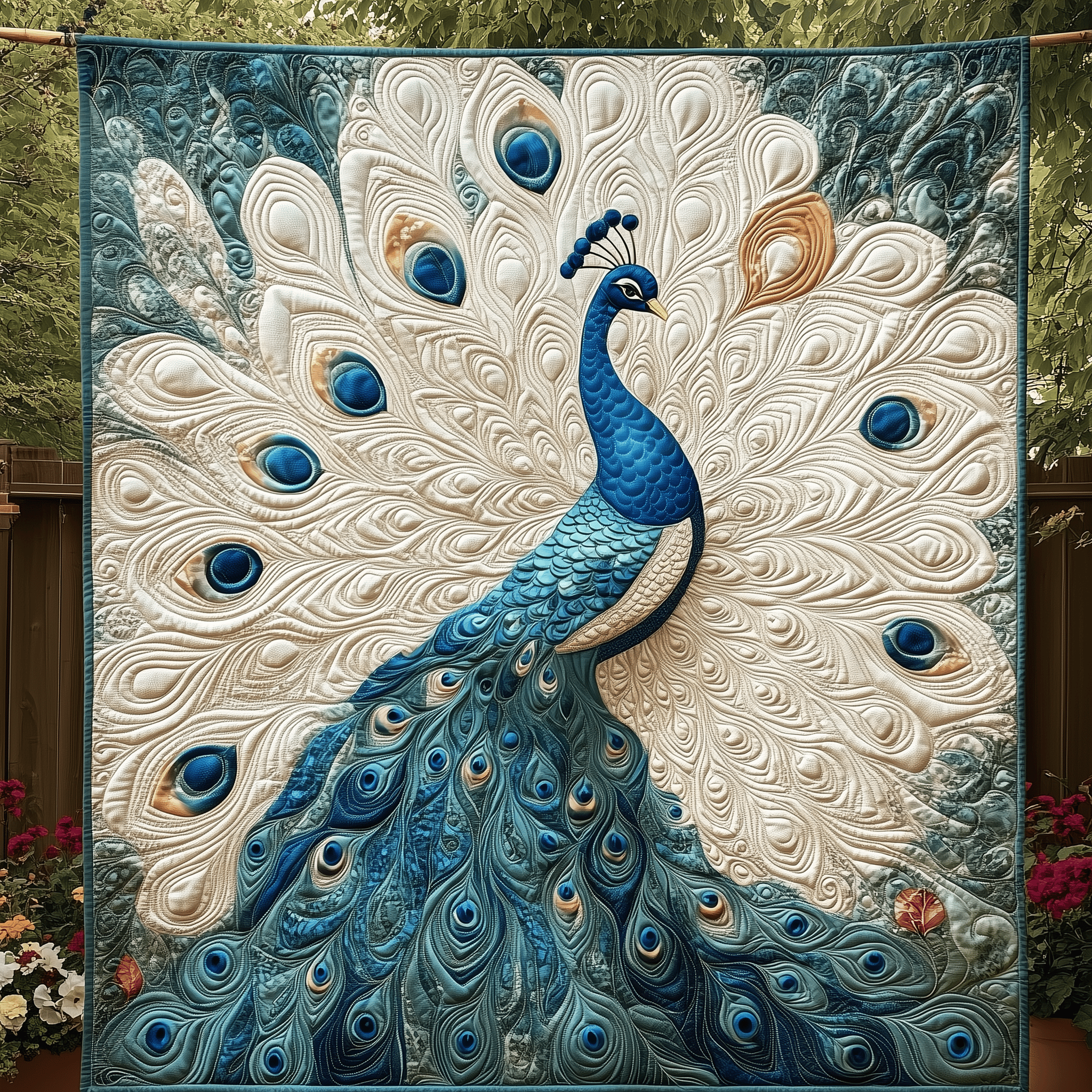 Peacock Quilted Blanket Celebrate Your Individuality with a Blanket That Speaks to You Peacock Quilted Blanket Celebrate Your Individuality with a Blanket That Speaks to You