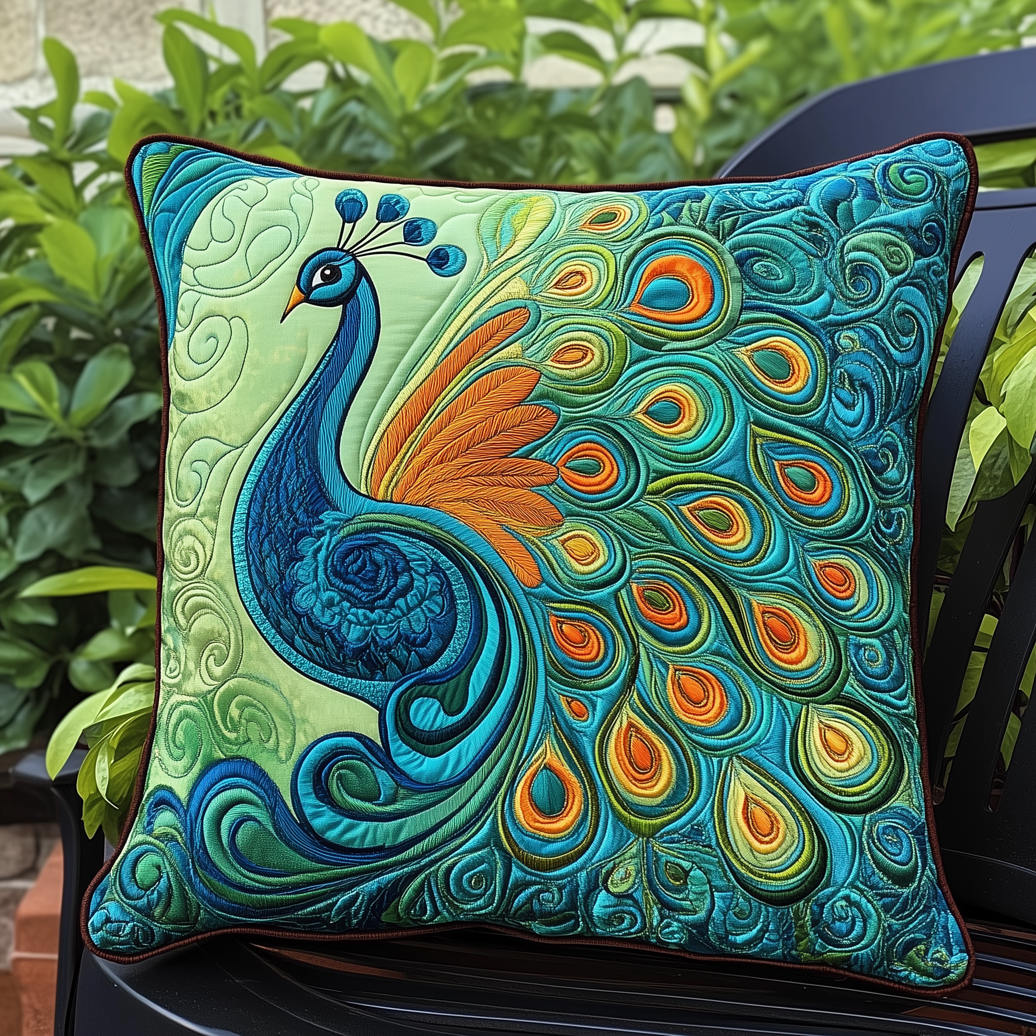 Peacock Quilted Pillow Case A Pillow Case That Loves You Back Peacock Quilted Pillow Case A Pillow Case That Loves You Back