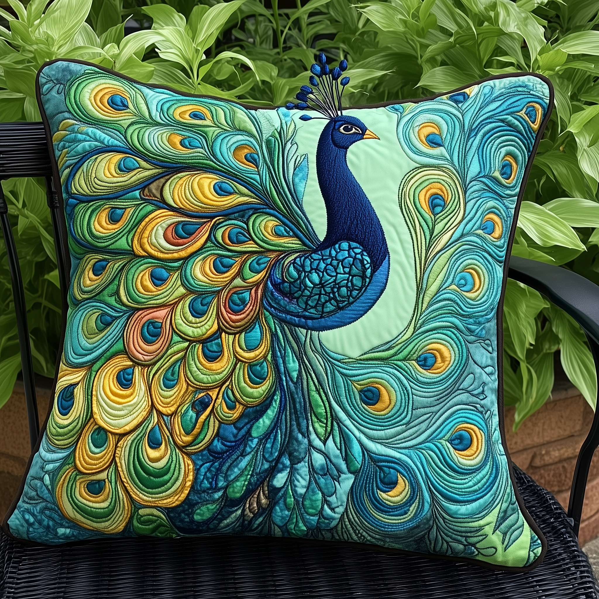 Peacock Quilted Pillow Case Feel Relaxation Faster with Our Premium Pillow Cases Peacock Quilted Pillow Case Feel Relaxation Faster with Our Premium Pillow Cases
