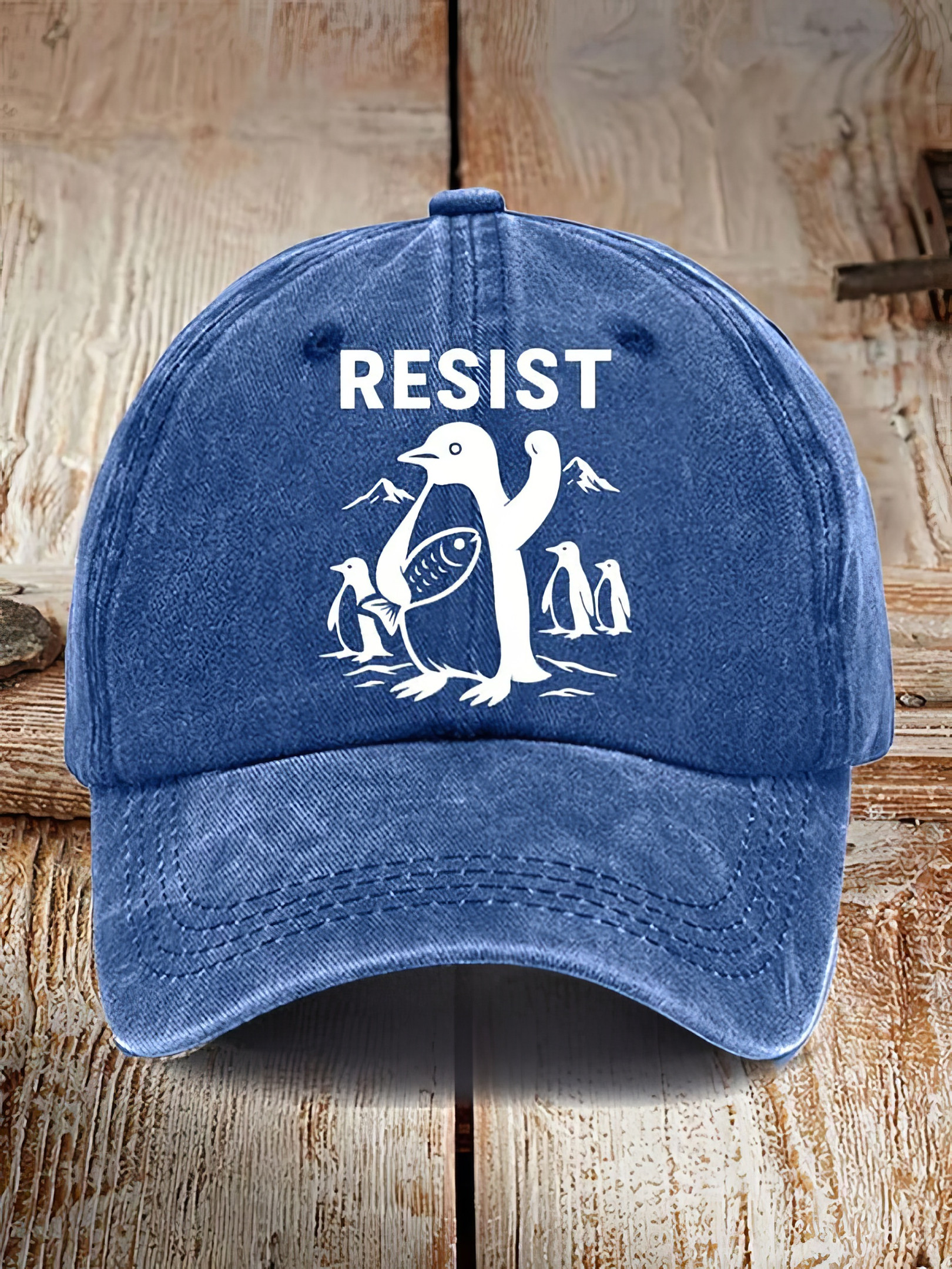 Penguins Resist Print Hat Hilarious Penguins Protest FDT Merch Gifts For Men Penguins Resist Print Hat Hilarious Penguins Protest FDT Merch Gifts For Men