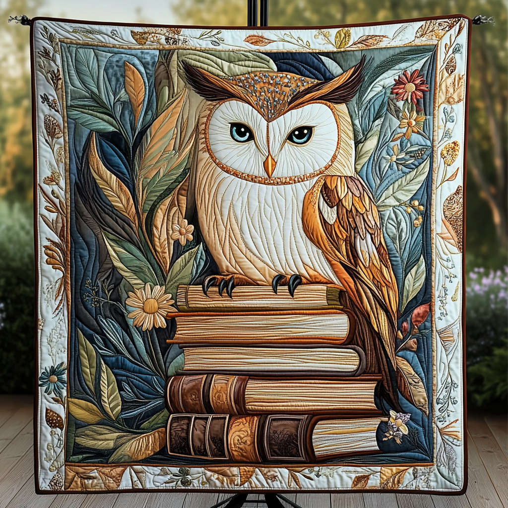 Perched Grace Quilted Blanket Owl Gifts For Her Perched Grace Quilted Blanket Owl Gifts For Her