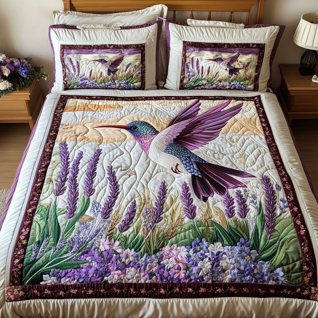 Petal Whisper Quilted Bedding Set Hummingbird Gifts For Her Petal Whisper Quilted Bedding Set Hummingbird Gifts For Her