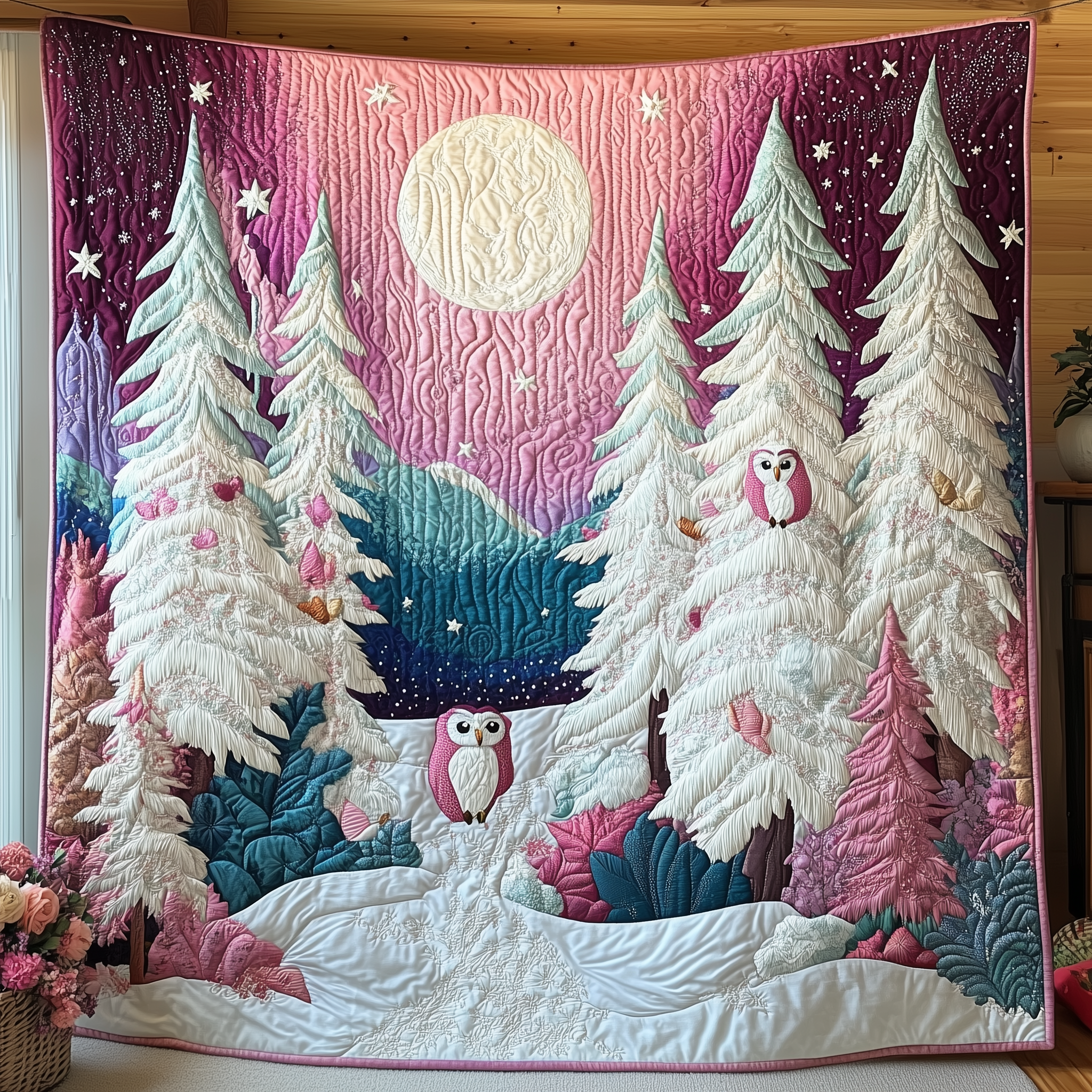 Pink Moonlight Quilted Blanket Celebrate Your Individuality with a Blanket That Speaks to You Pink Moonlight Quilted Blanket Celebrate Your Individuality with a Blanket That Speaks to You