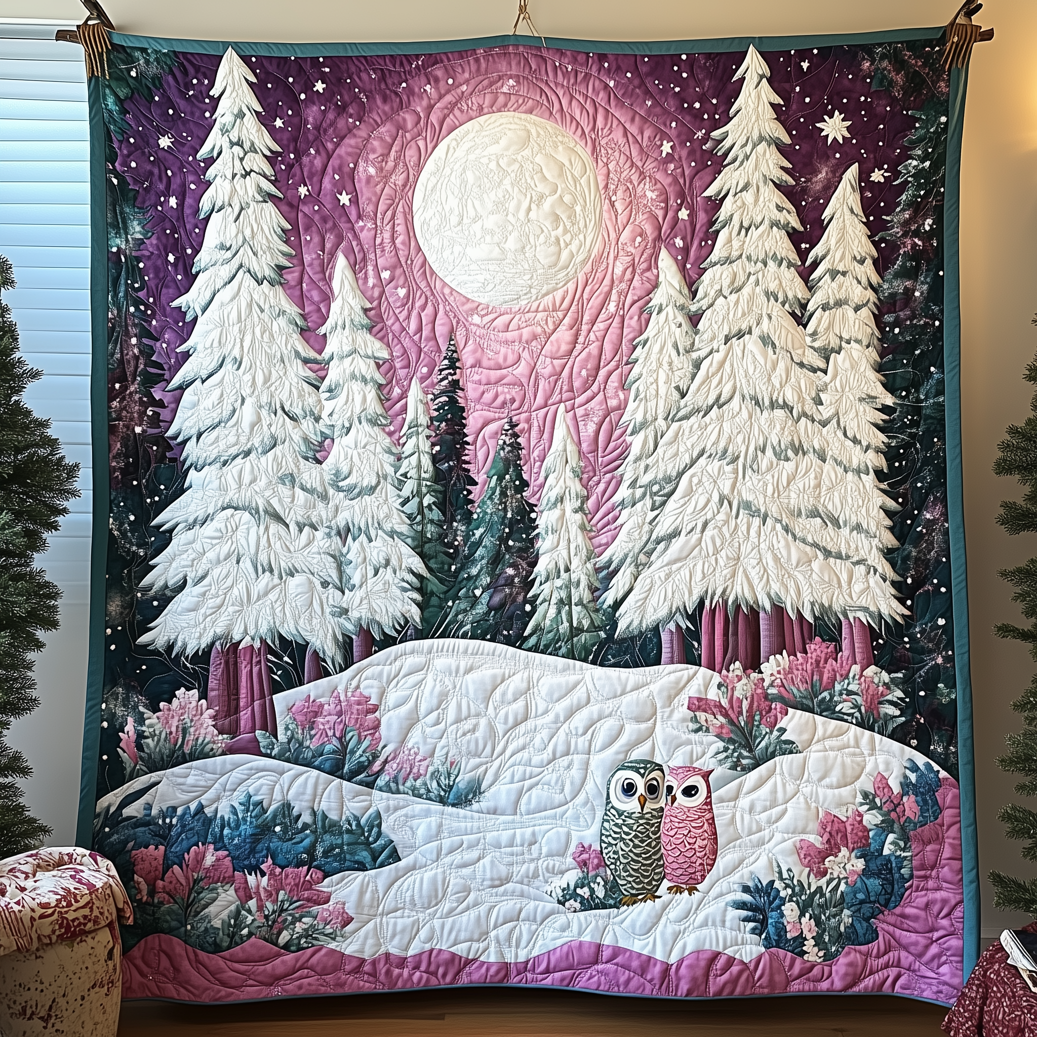 Pink Moonlight Quilted Blanket Feel the Power of Personalized Comfort with Our Blanket Pink Moonlight Quilted Blanket Feel the Power of Personalized Comfort with Our Blanket