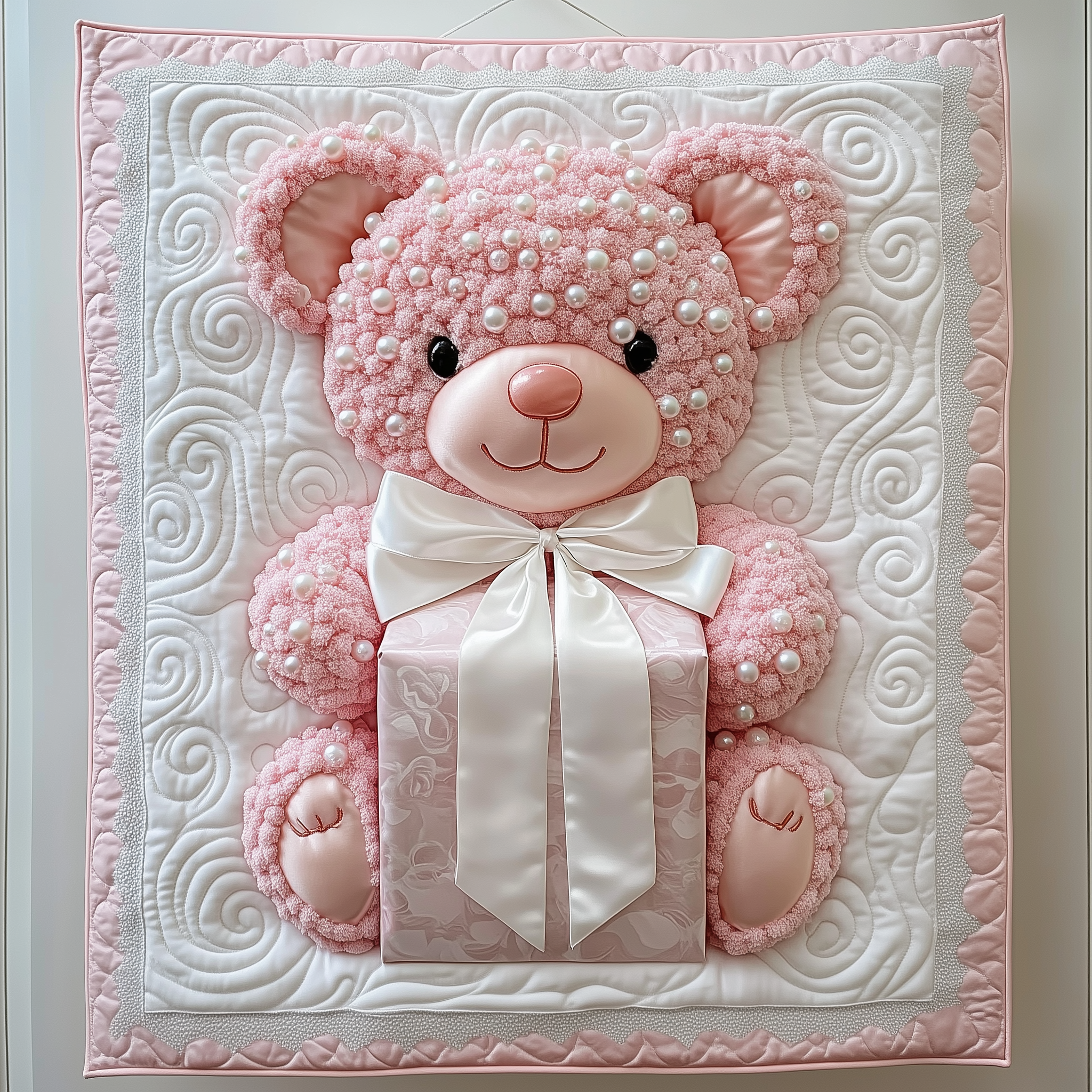 Pink Pearl Love Bear Quilted Blanket Unique Blankets And Throws Best Valentine Gift For Girlfriend Pink Pearl Love Bear Quilted Blanket Unique Blankets And Throws Best Valentine Gift For Girlfriend