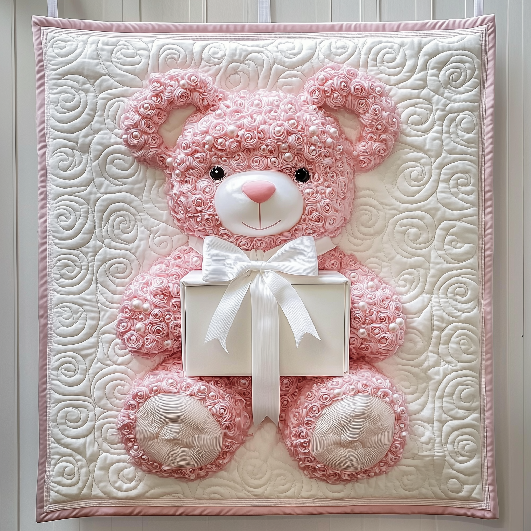 Pink Pearl Love Bear Quilted Blanket Unique Blankets And Throws Good Valentine'S Gifts Pink Pearl Love Bear Quilted Blanket Unique Blankets And Throws Good Valentine'S Gifts