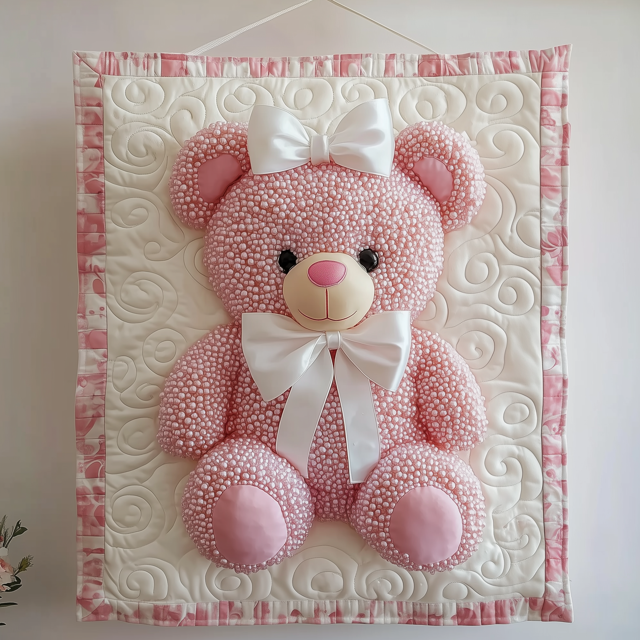 Pink Pearl Love Bear Quilted Blanket Unique Blankets And Throws Hot Valentine'S Day Gifts For Her Pink Pearl Love Bear Quilted Blanket Unique Blankets And Throws Hot Valentine'S Day Gifts For Her
