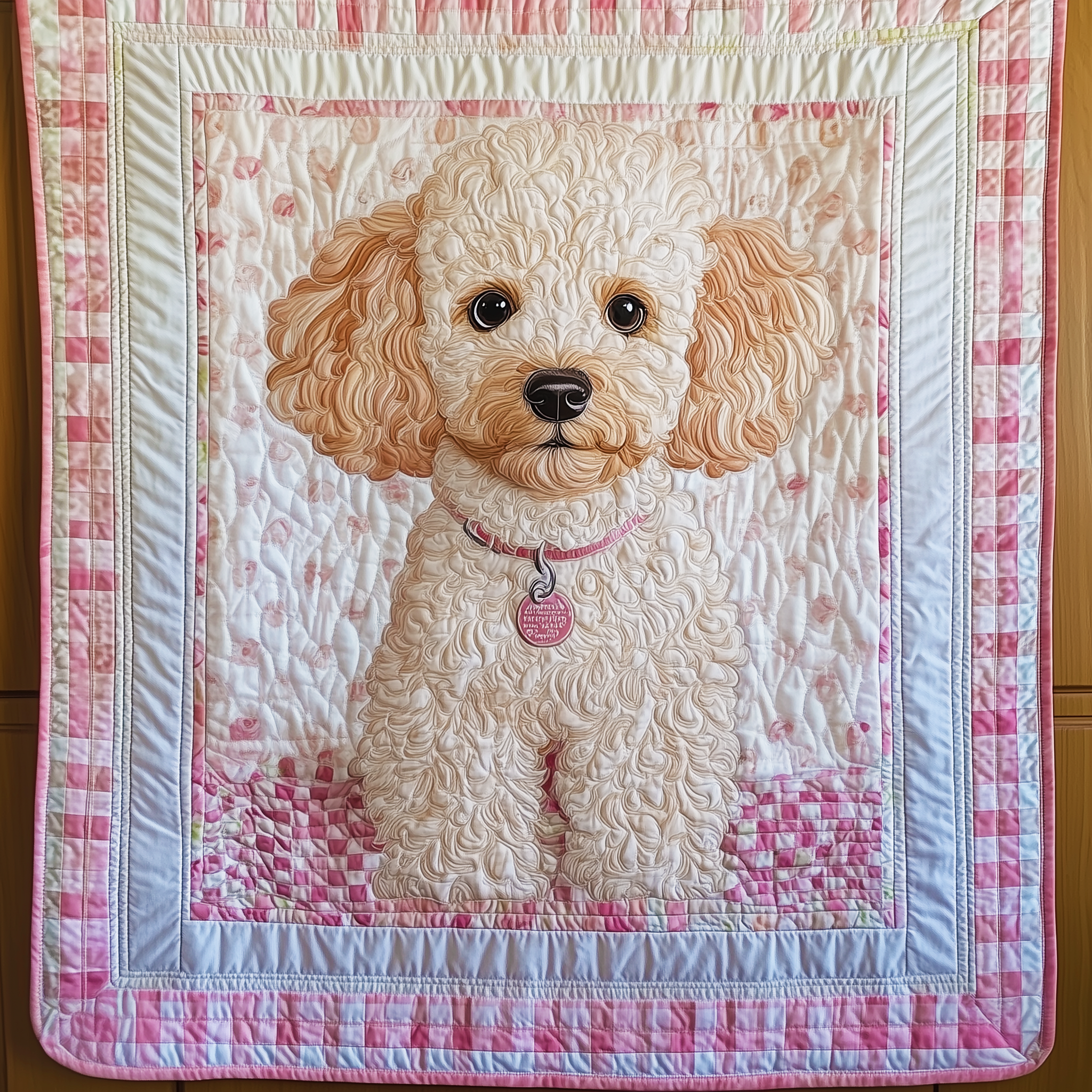 Pink Poodle Quilted Blanket Feel the Comfort of Home, Wherever You Go Pink Poodle Quilted Blanket Feel the Comfort of Home, Wherever You Go