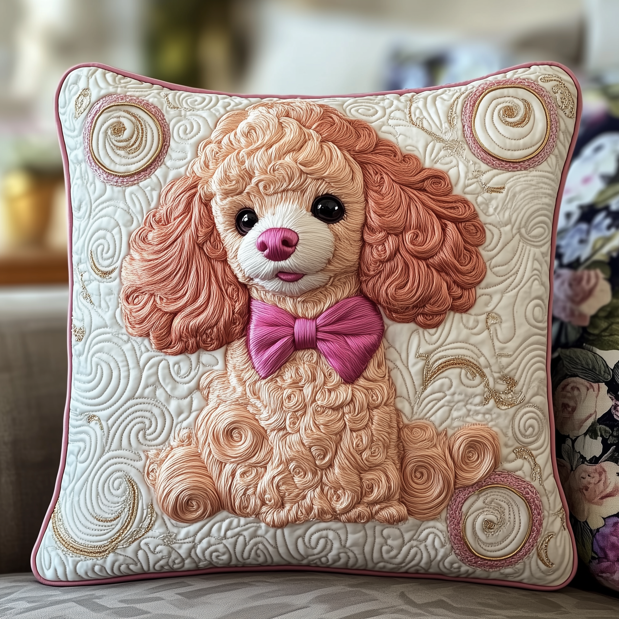 Pinky Adorable Poodle Quilted Pillow Case A Clean and Comfortable Sleep Starts with Our Pillow Cases Pinky Adorable Poodle Quilted Pillow Case A Clean and Comfortable Sleep Starts with Our Pillow Cases