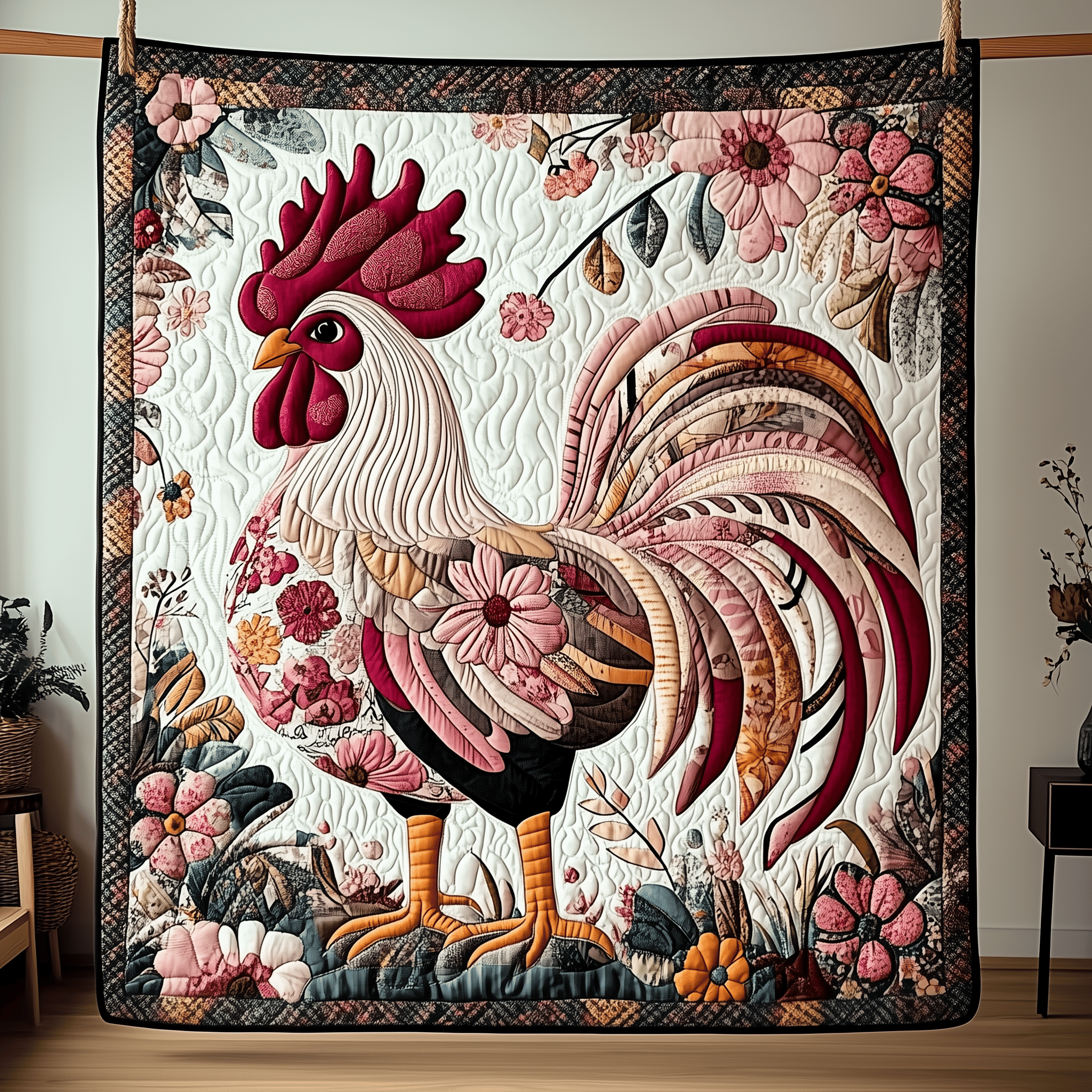 Pinky Chicken Quilted Blanket Feel the Elegance of a Blanket That's Truly Yours Pinky Chicken Quilted Blanket Feel the Elegance of a Blanket That's Truly Yours